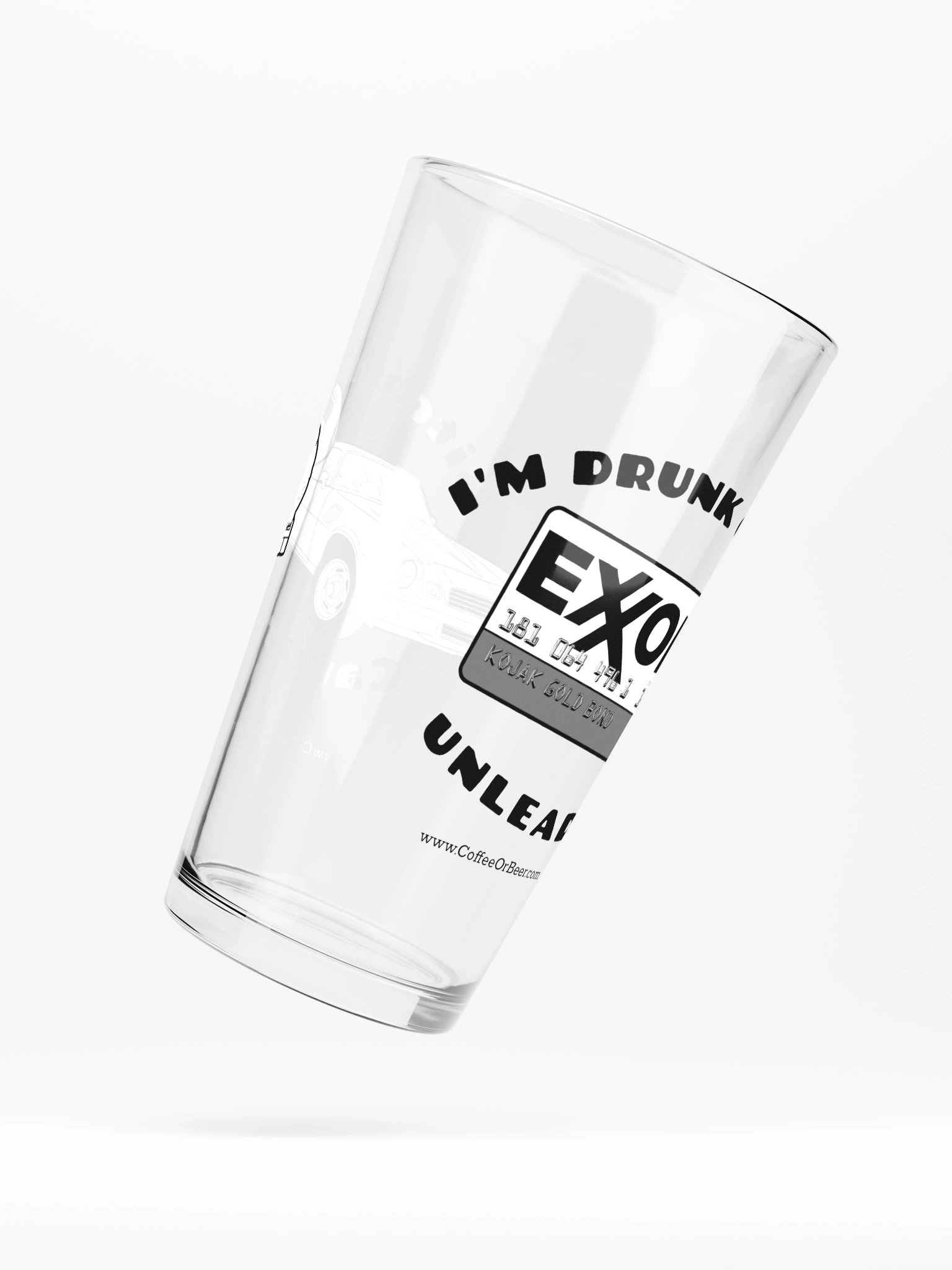 Bitchin' Camaro Unleaded Pint Glass product image (3)