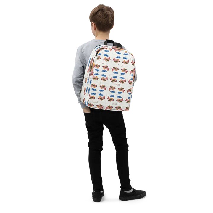 Kid Airplane (All-Over Print Minimalist Backpack) product image (1)