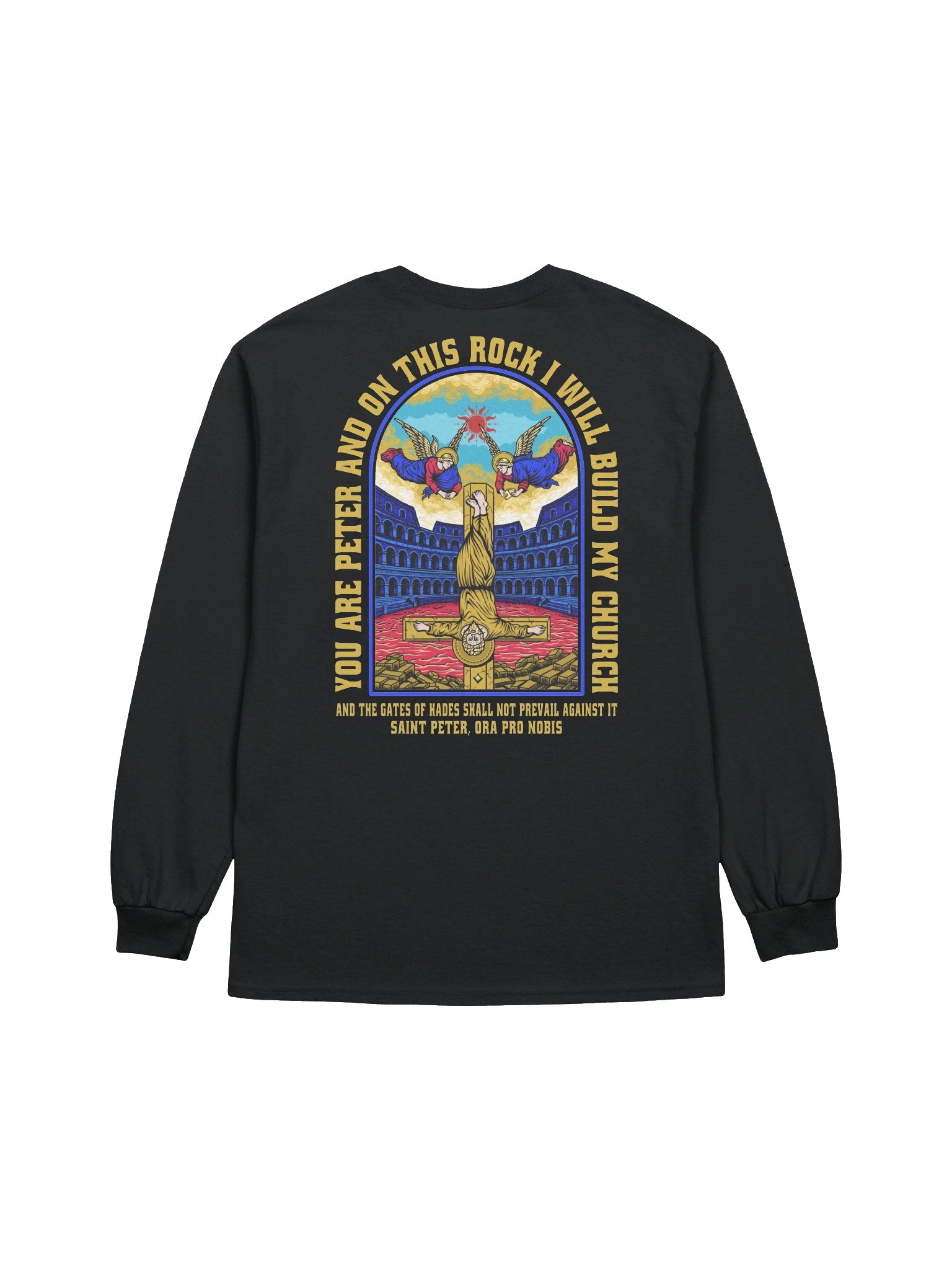 Saint Peter's Cross Long Sleeve T-Shirt product image (1)