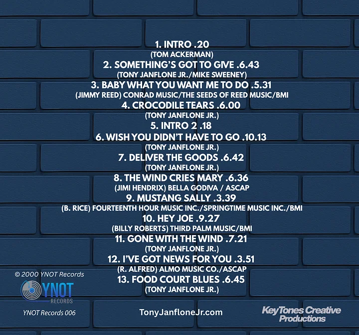 Tony Janflone Jr. – Live at the Blues Café: 25th Anniversary Remastered Edition CD product image (2)