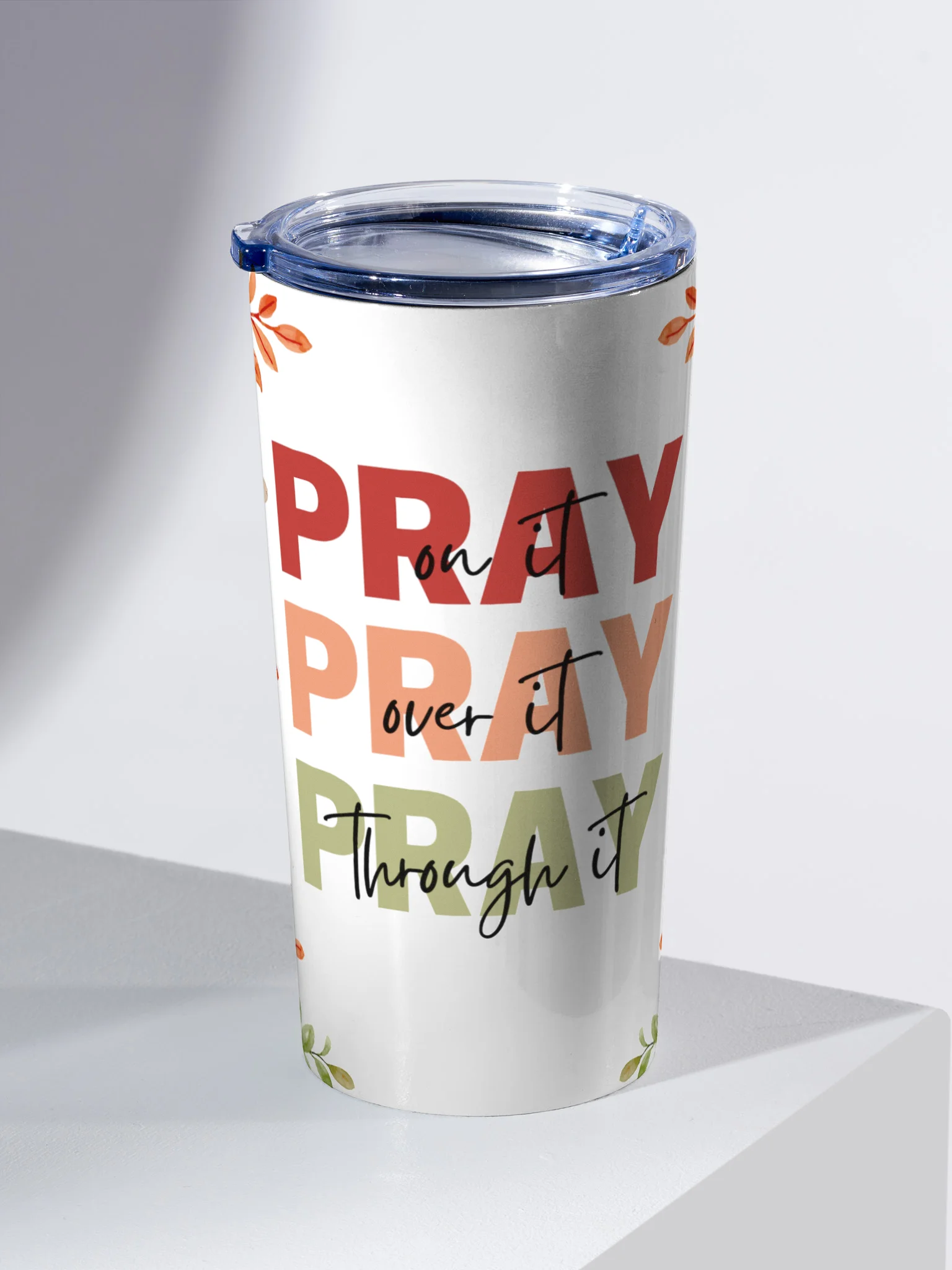 Prayerful Petals Stainless Steel Tumbler product image (2)