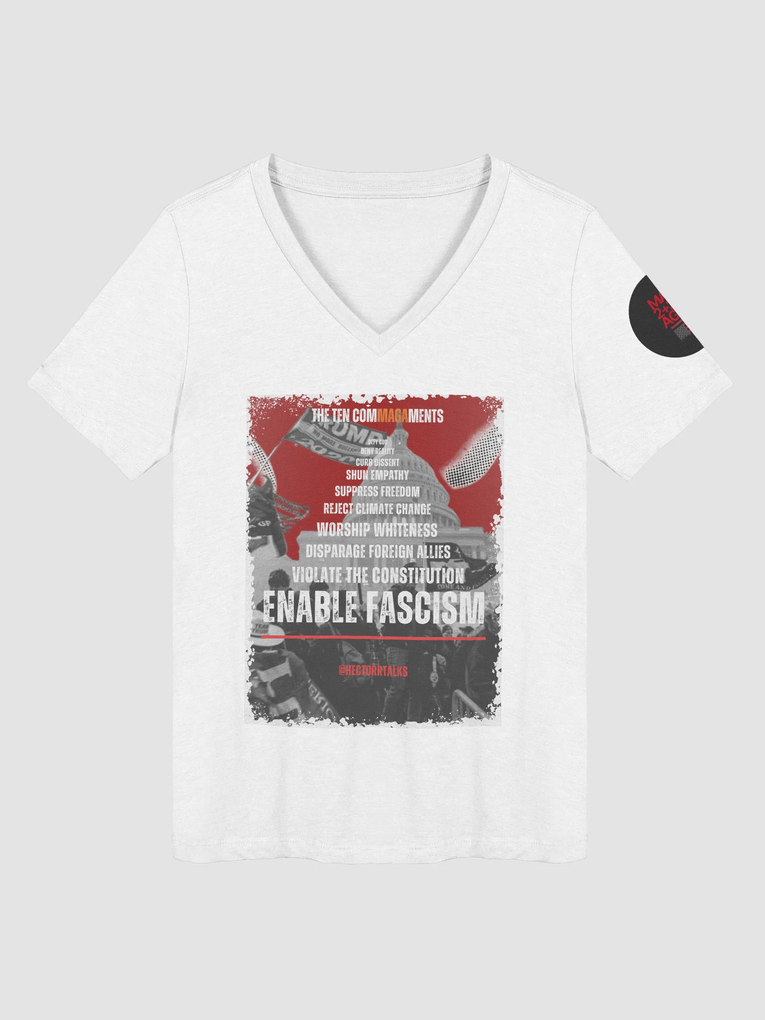Ten ComMAGAments Women's V-Neck | L I G H T product image (3)