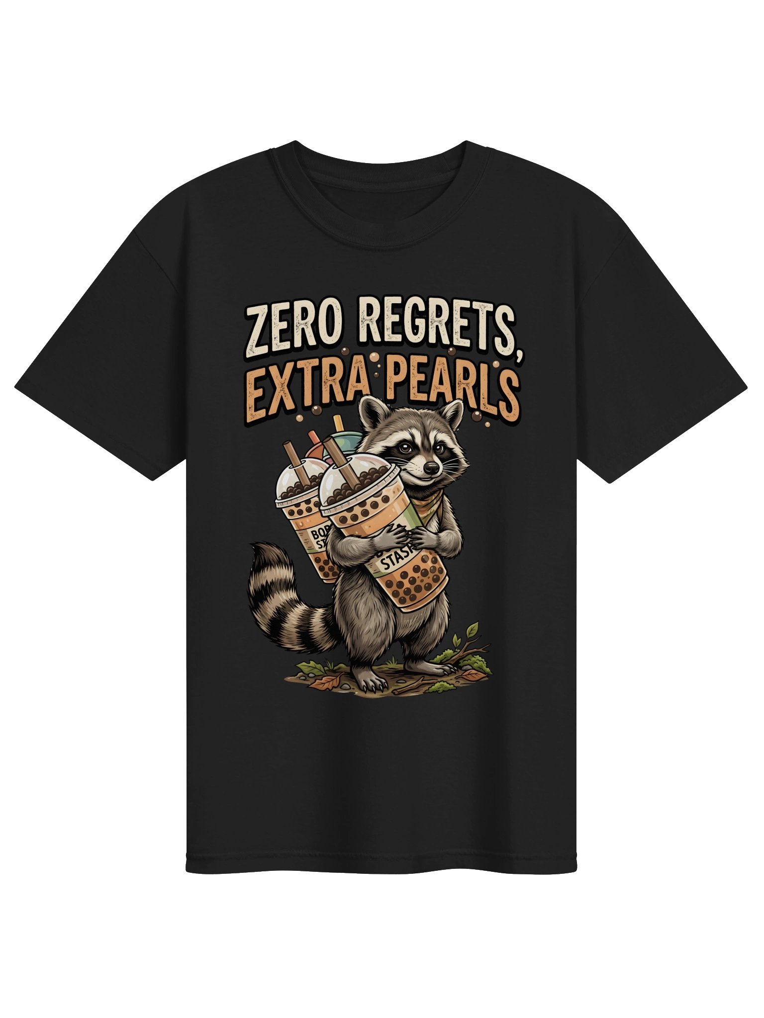Zero Regrets Boba Raccoon Tee product image (2)