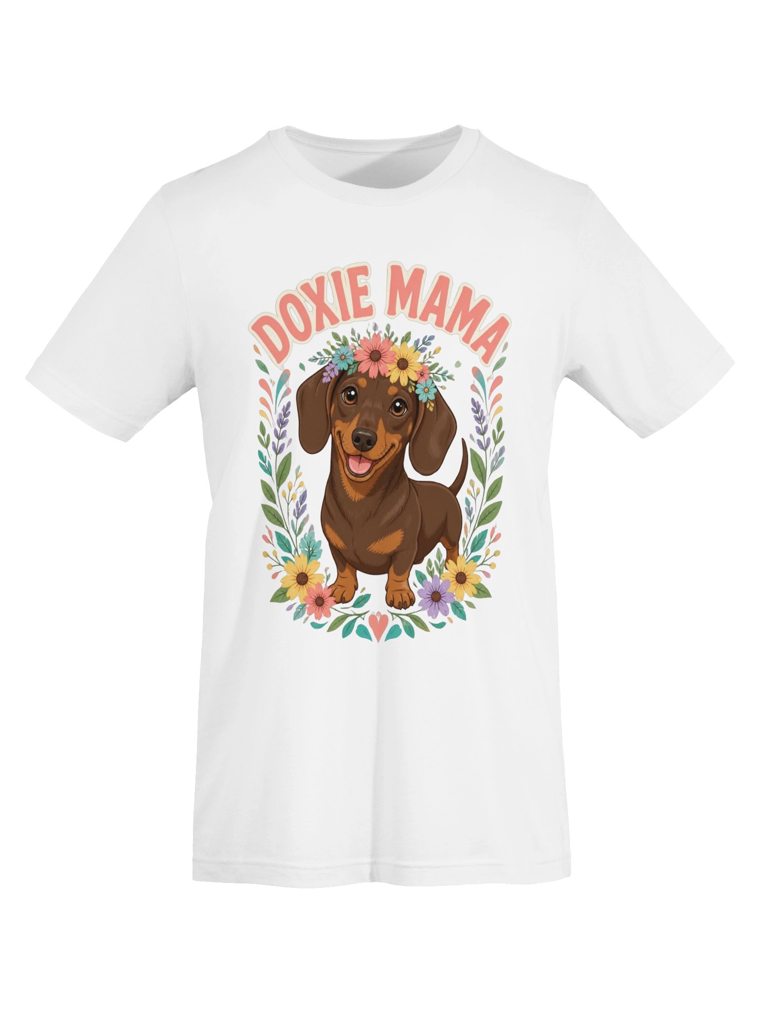 Floral Doxie Mama T-Shirt product image (10)