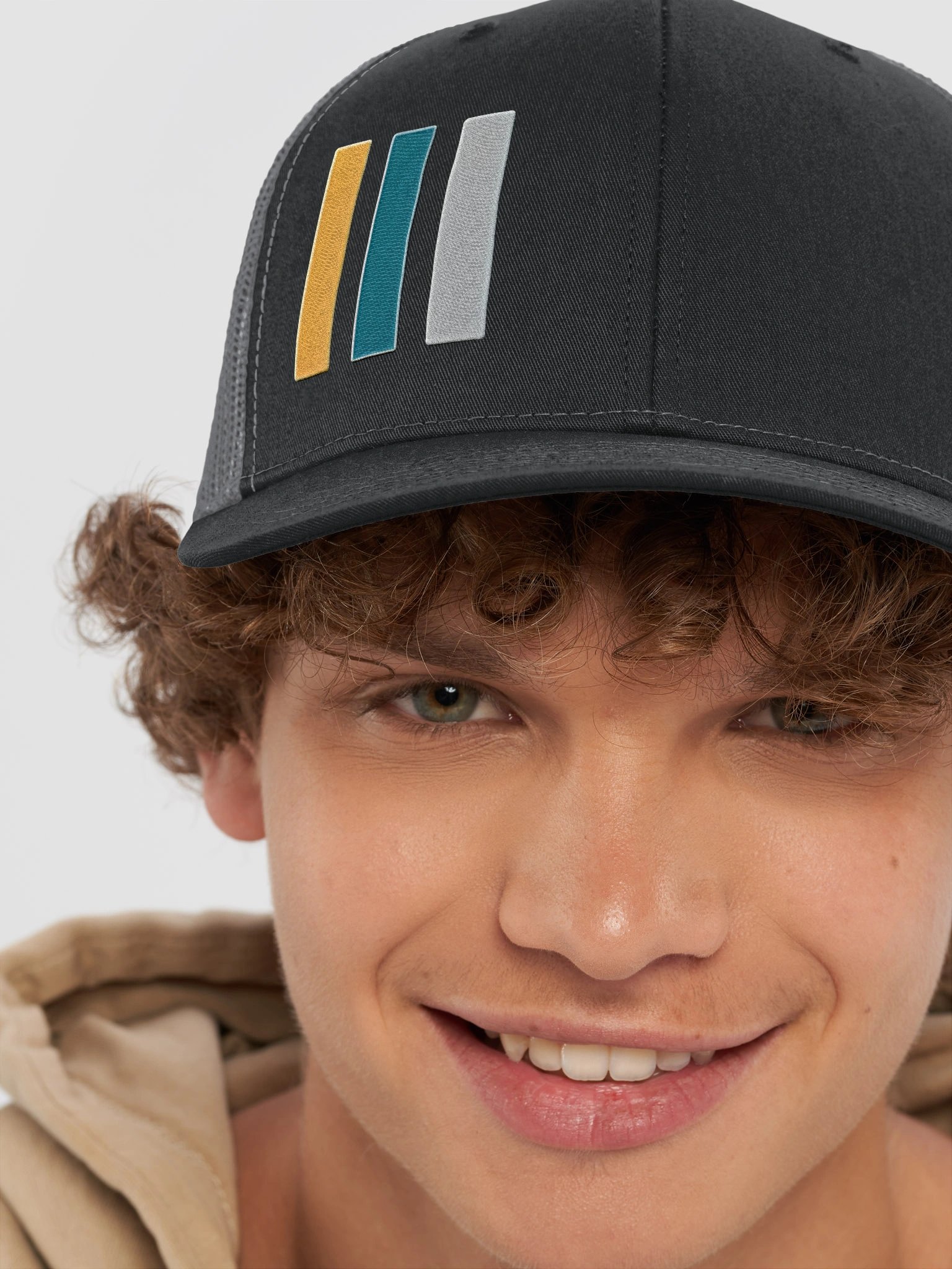 Tri-stripe Trucker Hat product image (8)