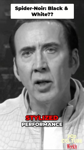 Why Nicolas Cage chose Black & White for Spider-Noir ! 
#SpiderNoir #NicolasCage #PopCultureWeekly @primevideo