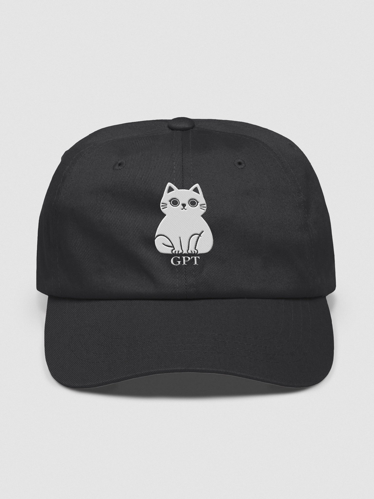 Minimalist Cat Silhouette Dad Hat product image (2)