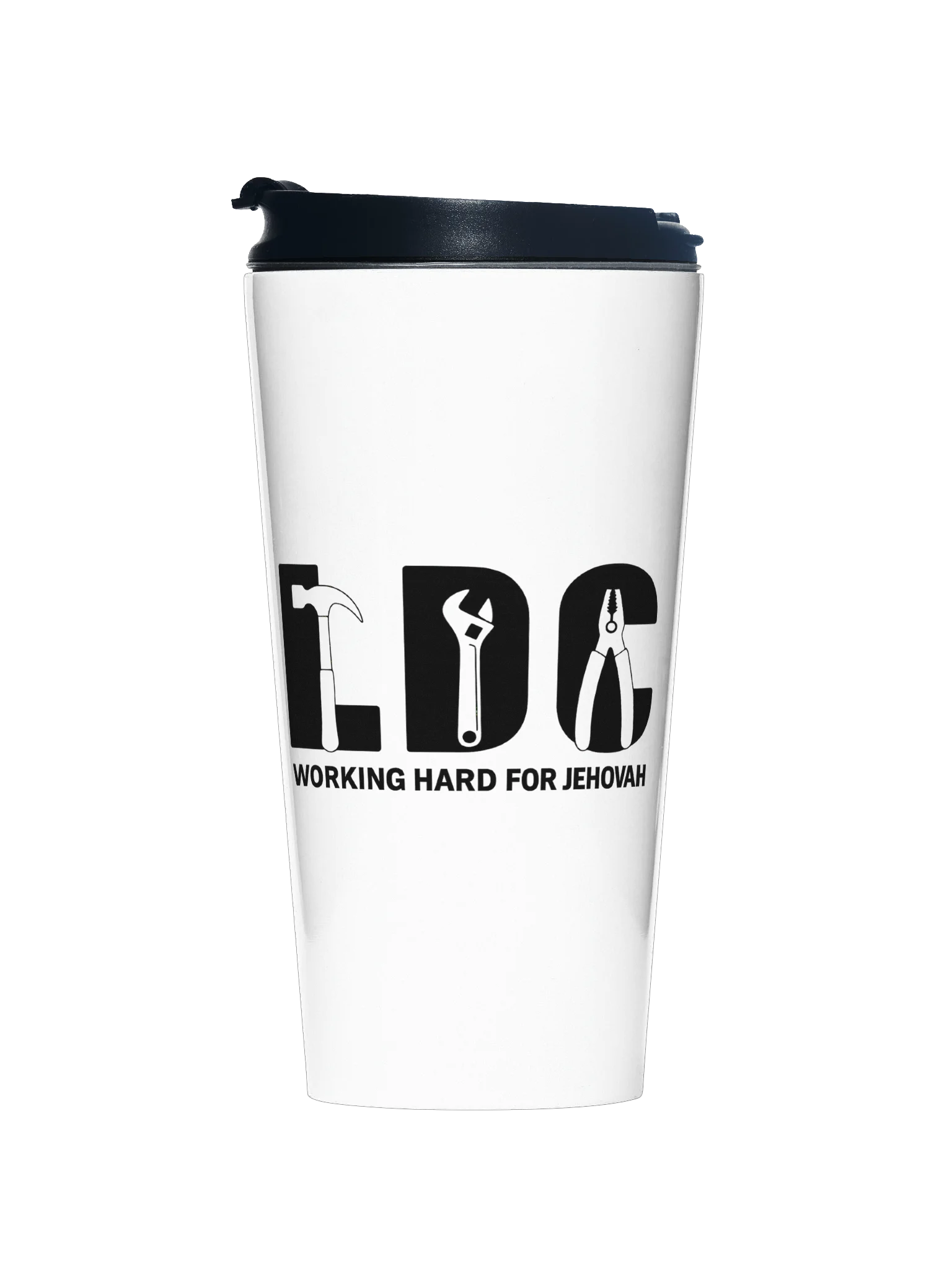 LDC Volunteer Stainless Steel Travel Mug – 15 oz | Working Hard for Jehovah product image (1)