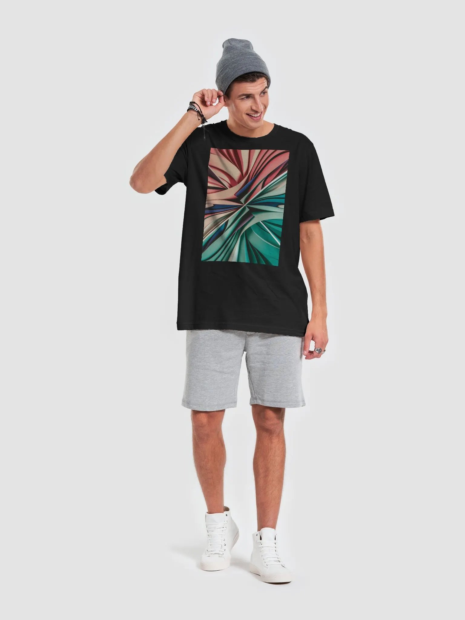 Unisex Supersoft Graphic T-Shirt (XS-5XL | Geometric Pattern | Various Colors) product image (1)