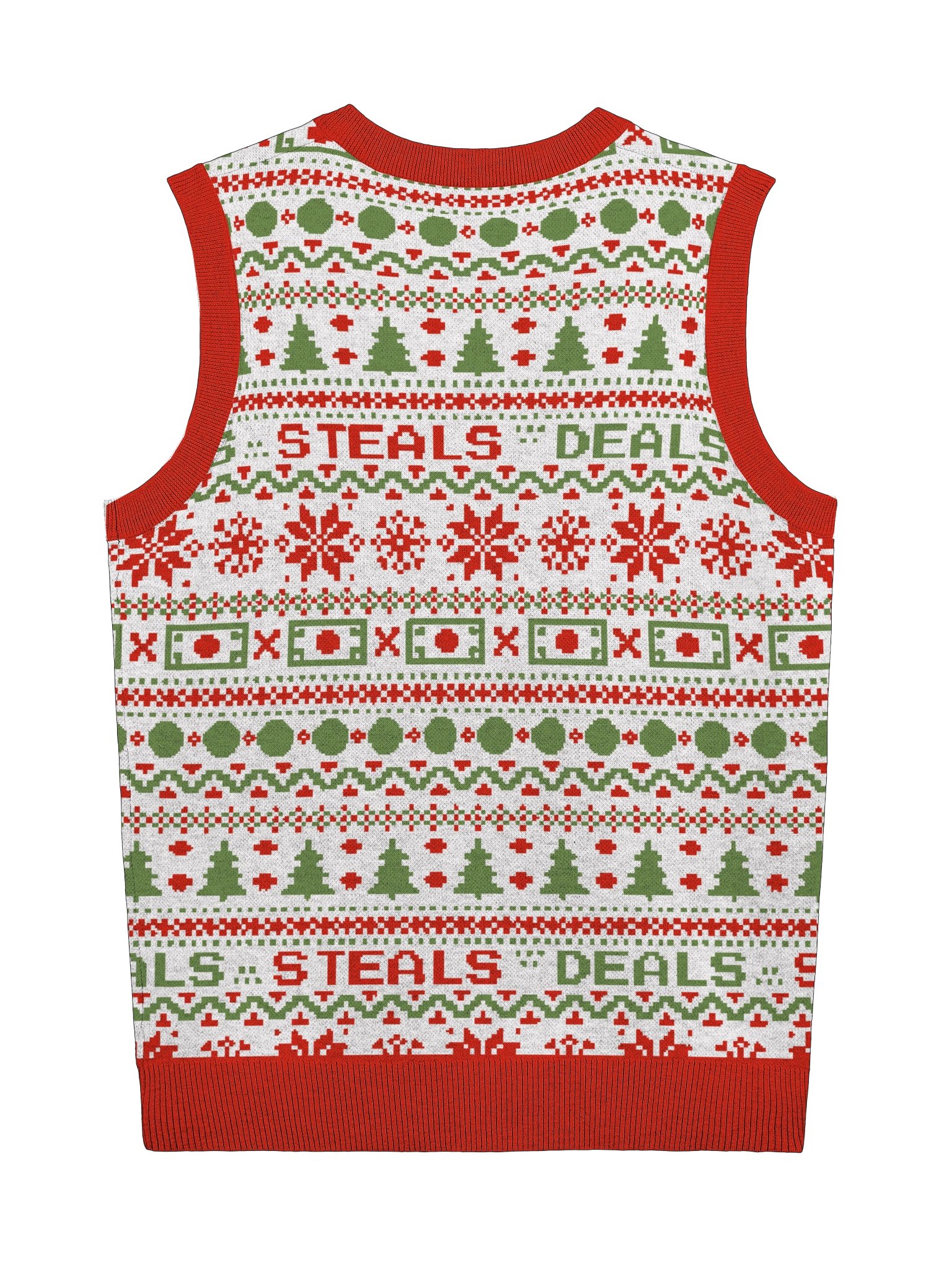 Steals and Deals Knitted V-Neck Vest Sweater product image (2)