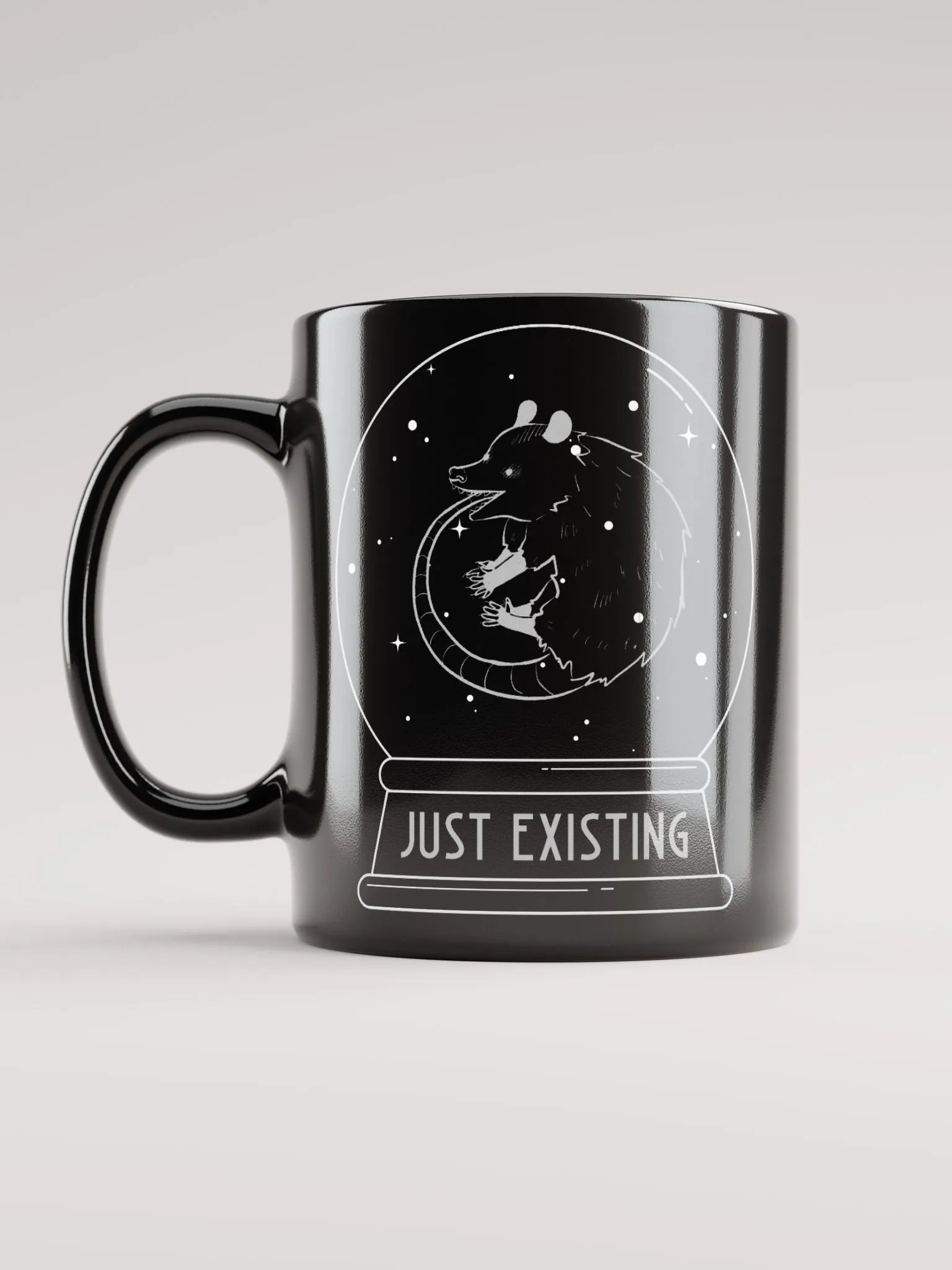 Just Existing glossy mug product image (2)