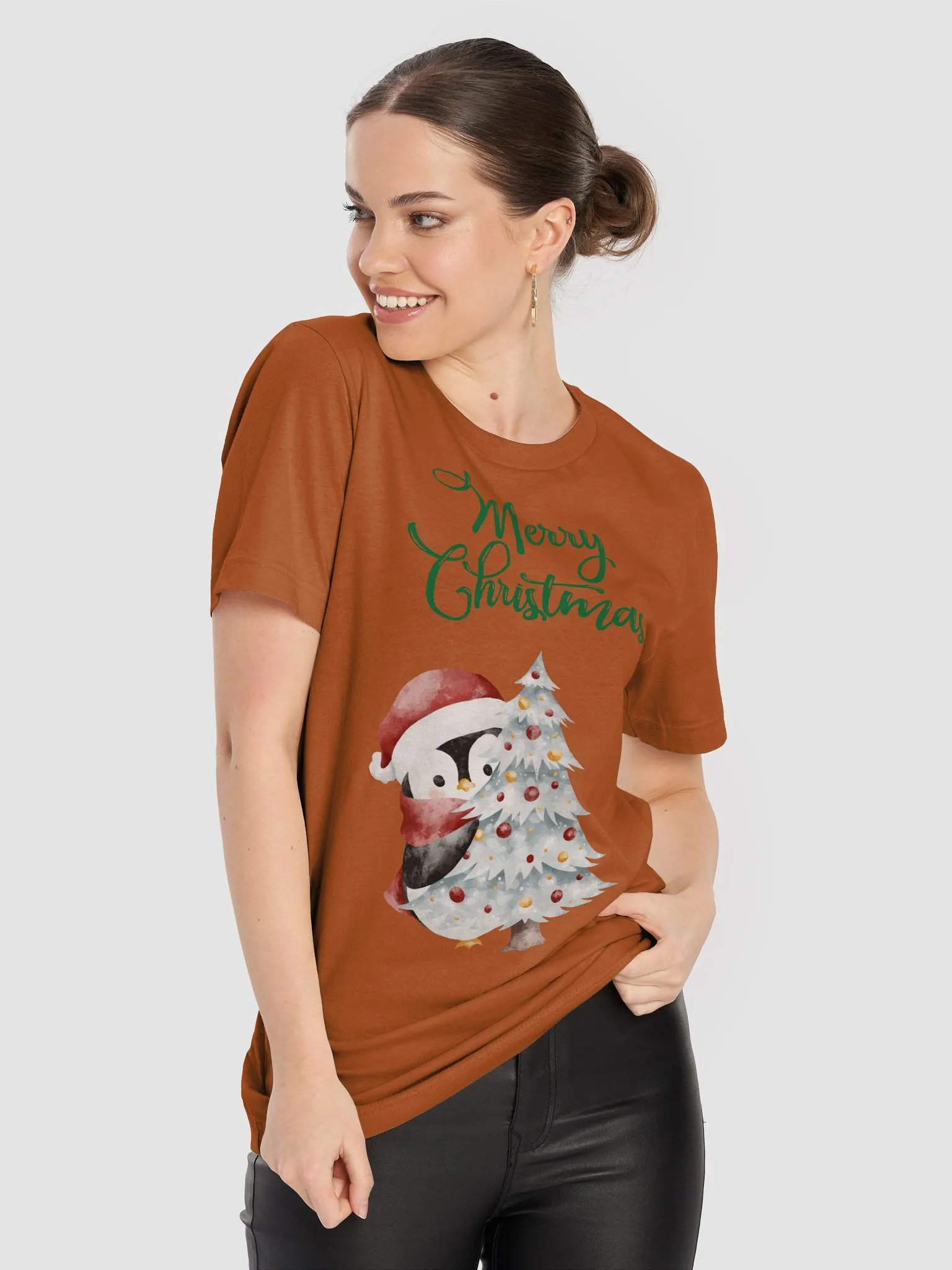 Merry Christmas Penguin T-Shirt product image (4)