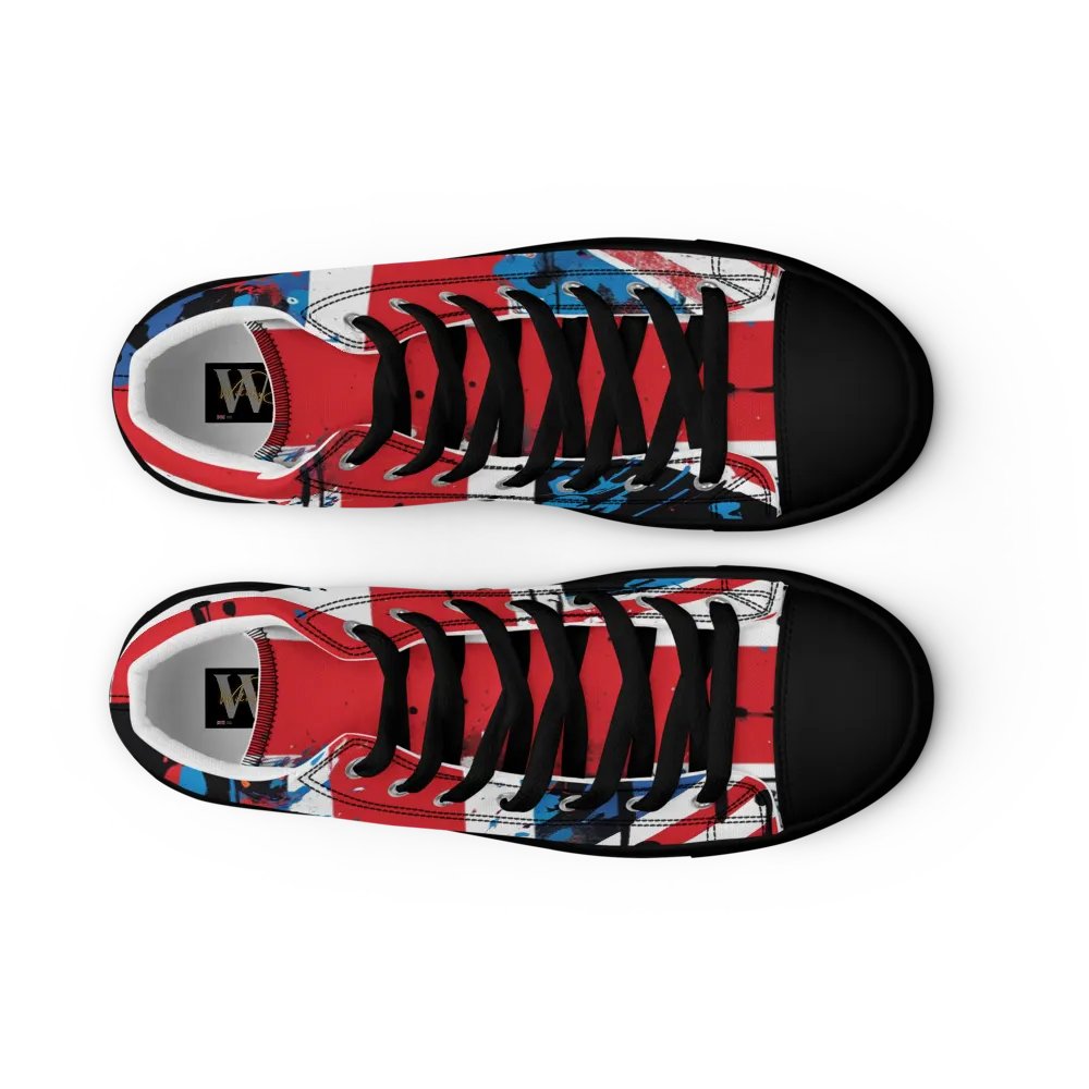 Union Jack Graffiti Shoes - Brit Artz Men's High Tops product image (5)