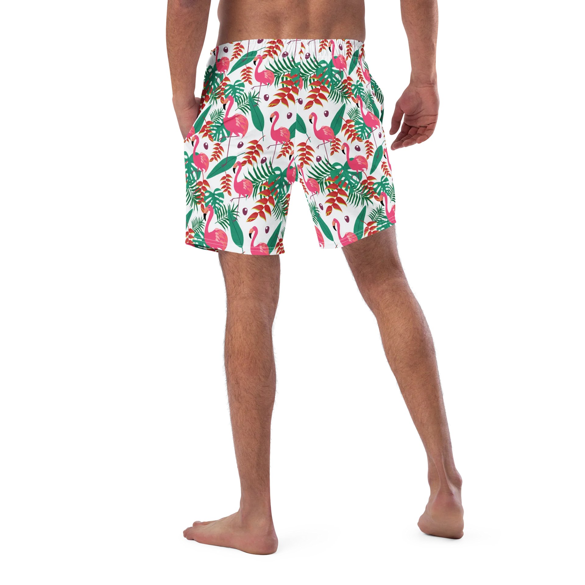 Flamingo Tropical Vibes Hawaiian Swim Trunks product image (6)