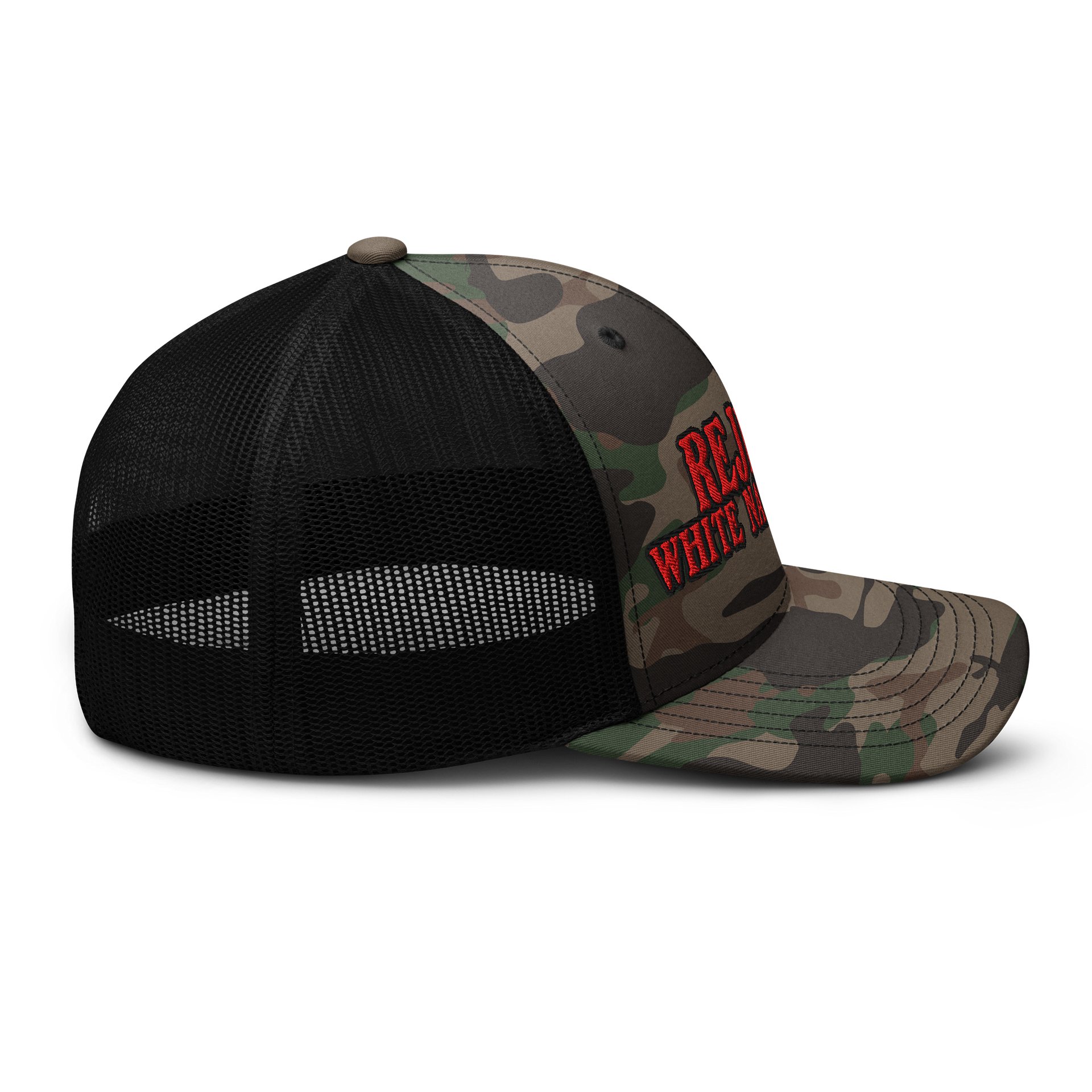 Reject White Nationalism Camo Trucker Hat 2 product image (5)