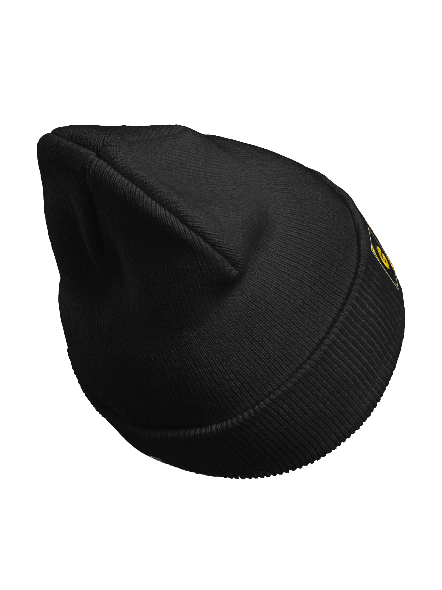Black beanie hat - yellow synergy product image (10)