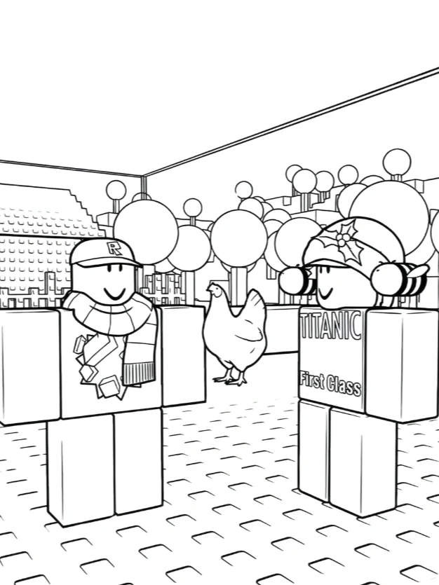12 CHRISTMAS COLORING PAGES! FREE DOWNLOAD product image (10)