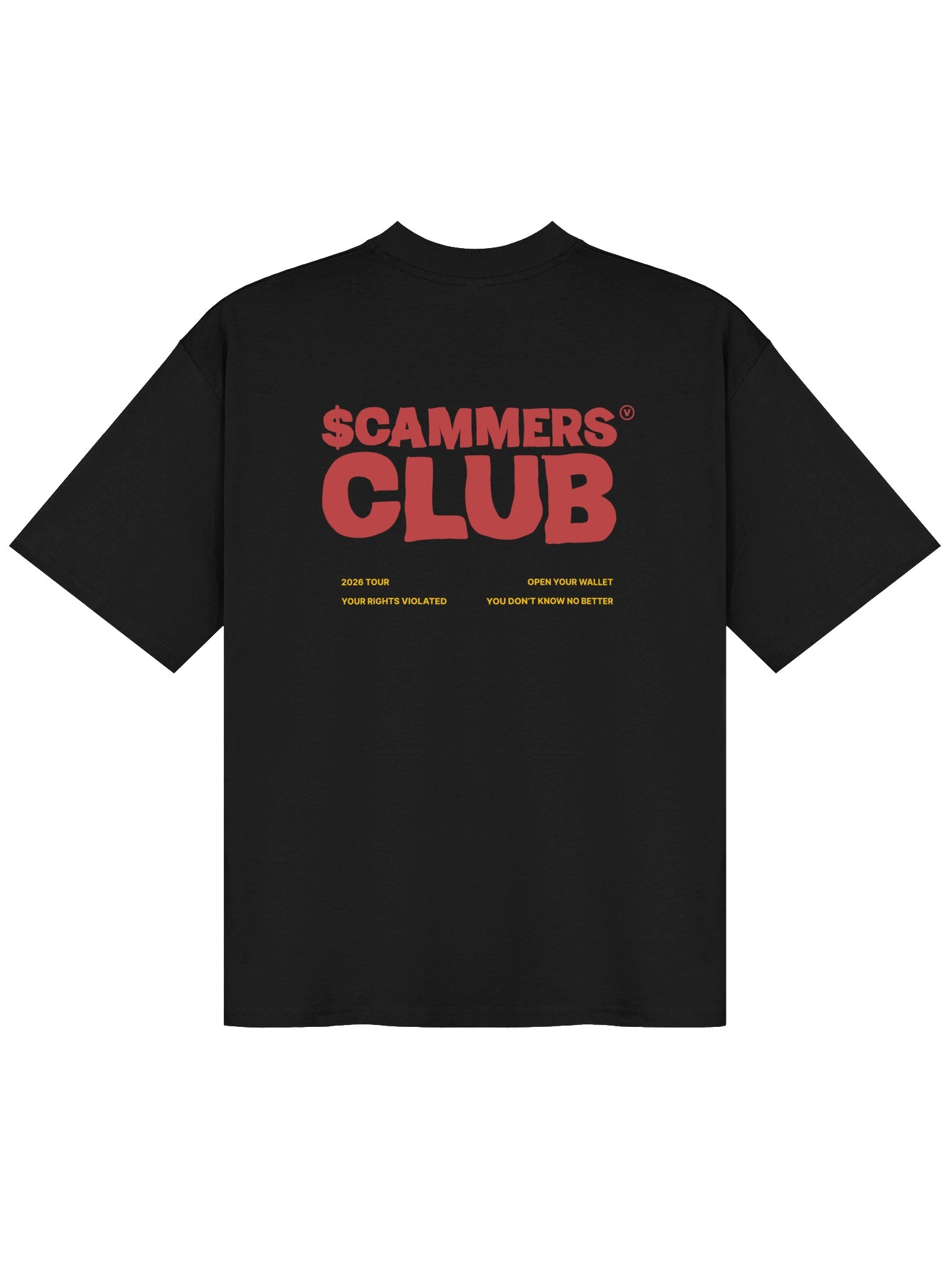 The Scammers Club "Sleight of Hand Avatar" Oversized Tee (in the Dark) product image (2)