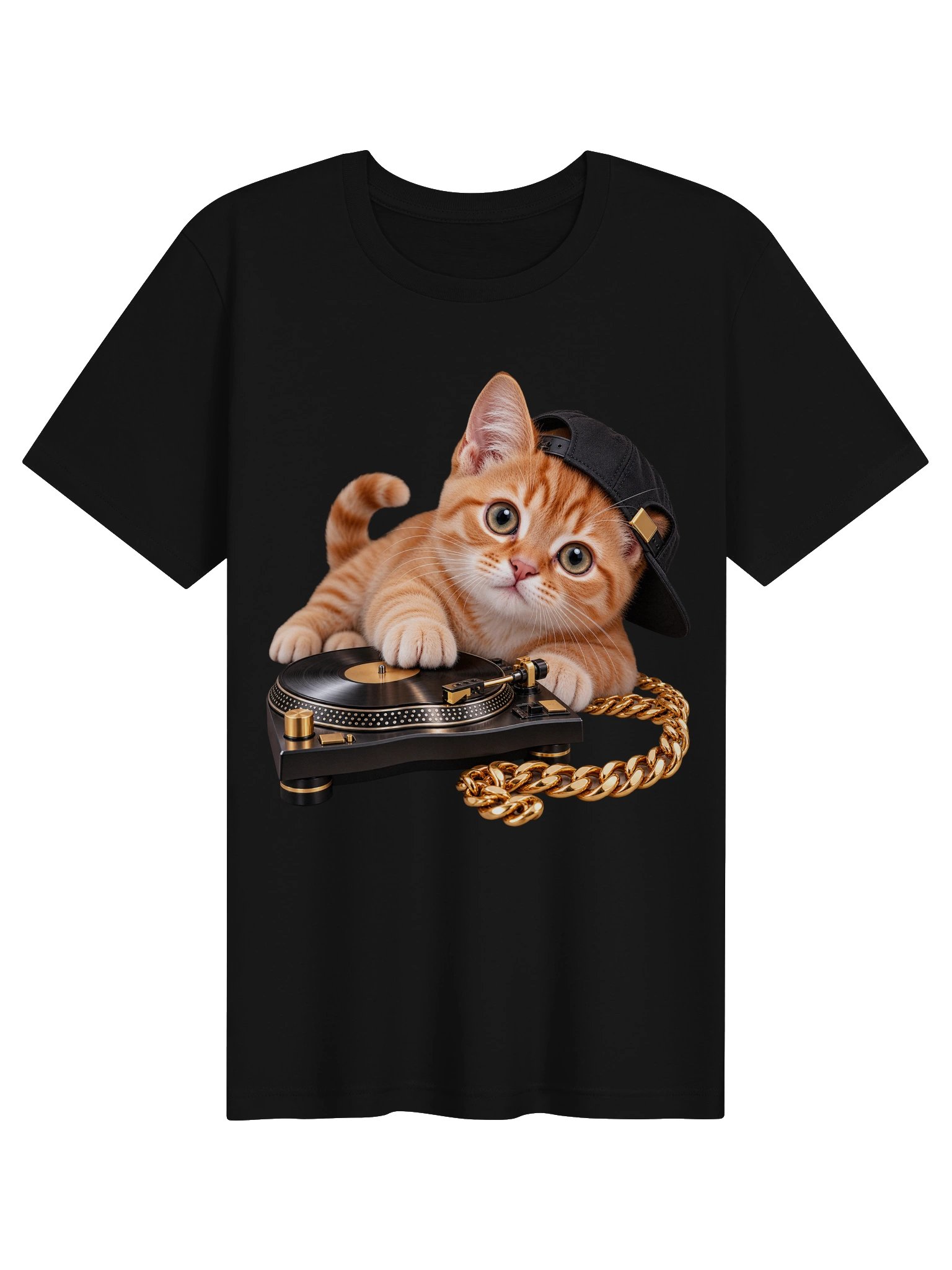 Hip Hop Orange Tabby Kitten – 11 Color Unisex Tee product image (3)