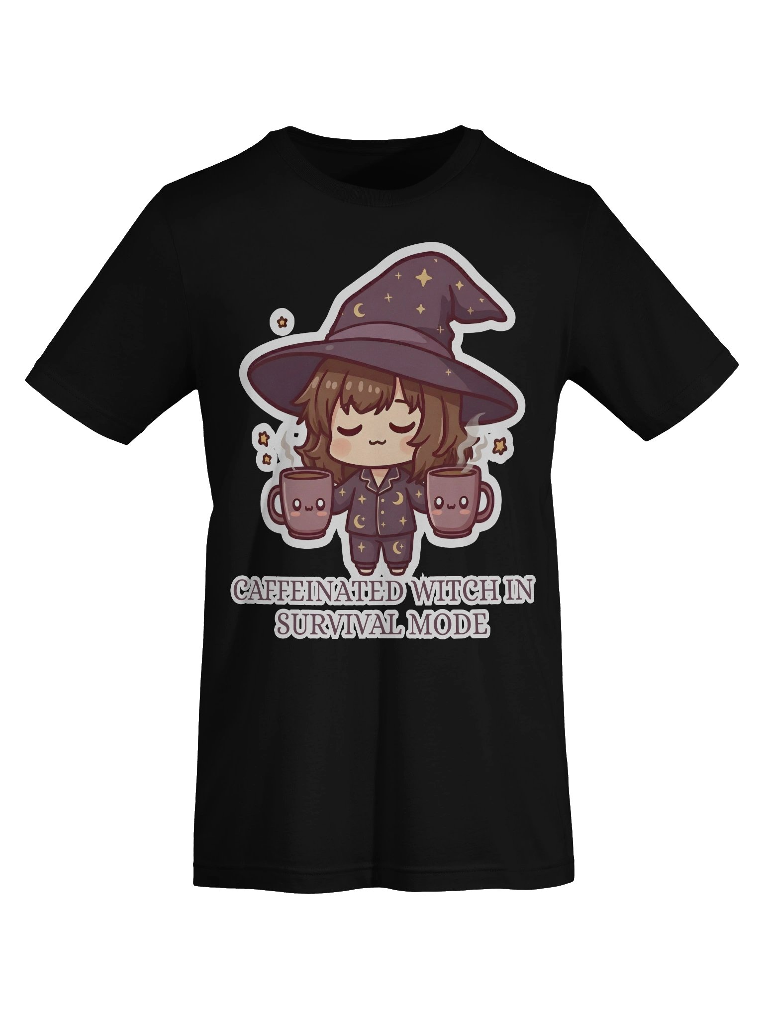Caffeinated witch in survival mode - Cozy Witch T-Shirt product image (56)