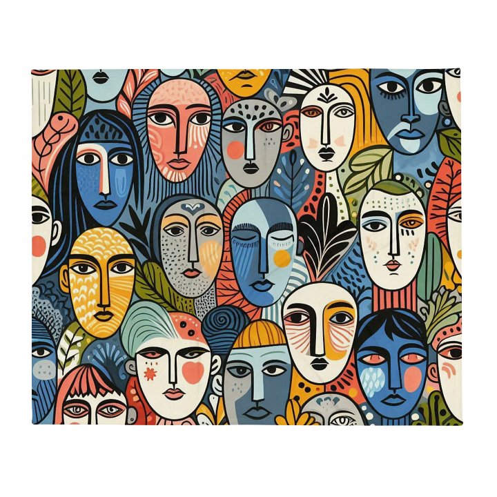 Faces Art Blanket product image (2)