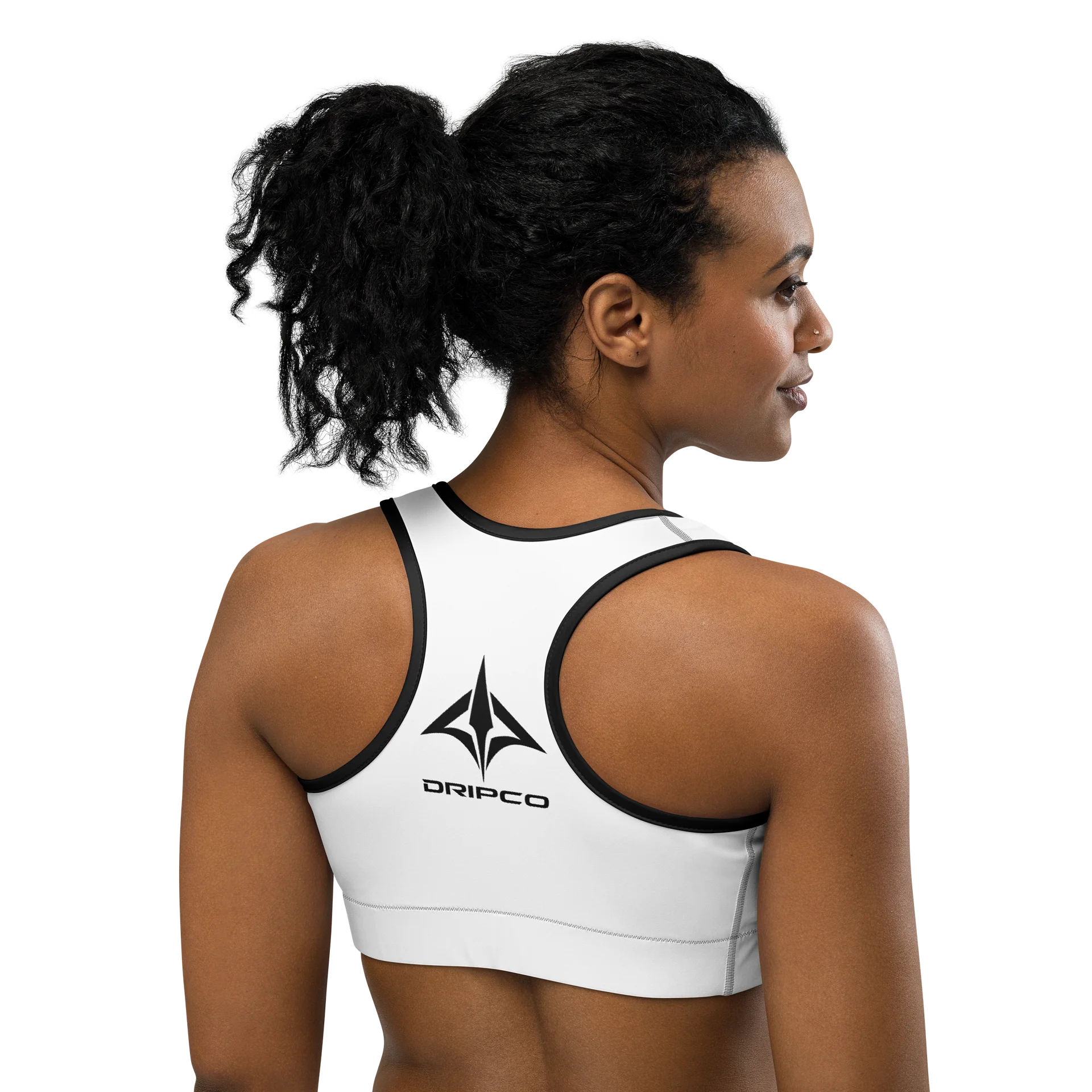 DRIPCO. Midnight Grid All-Over Print Sports Bra product image (4)
