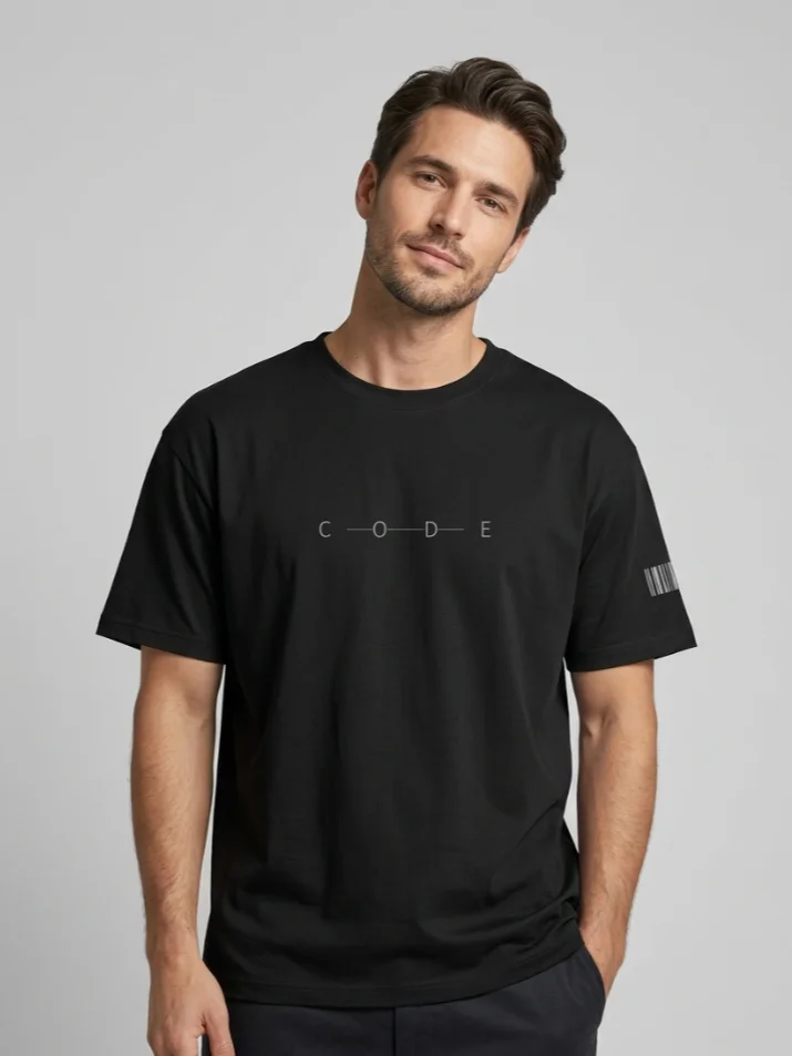 CODE Vibes Black T-Shirt product image (2)