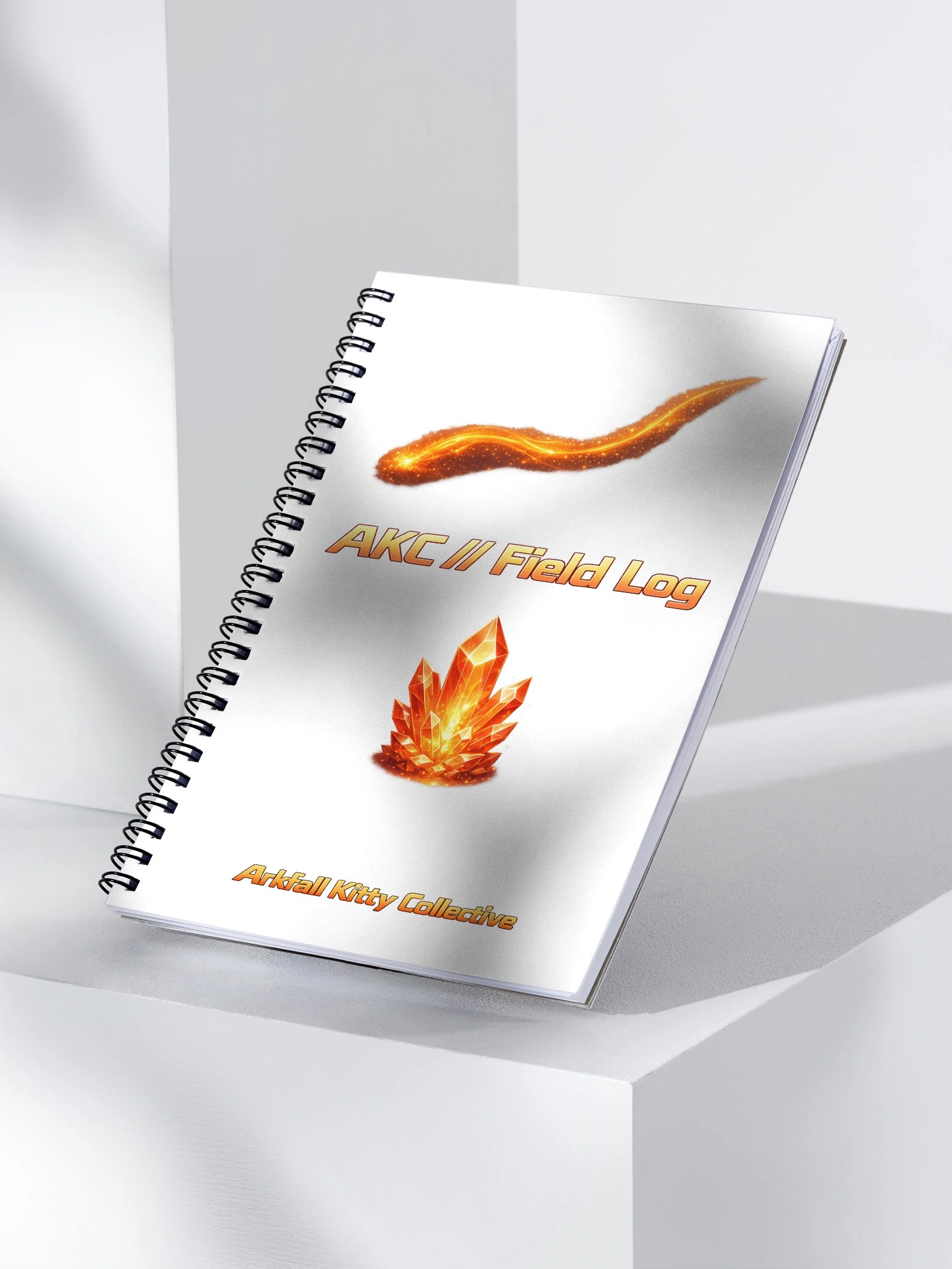 • AKC // Field Log Notebook | Arkfall Wednesday Spiral Notebook | Arkfall Kitty Collective product image (3)