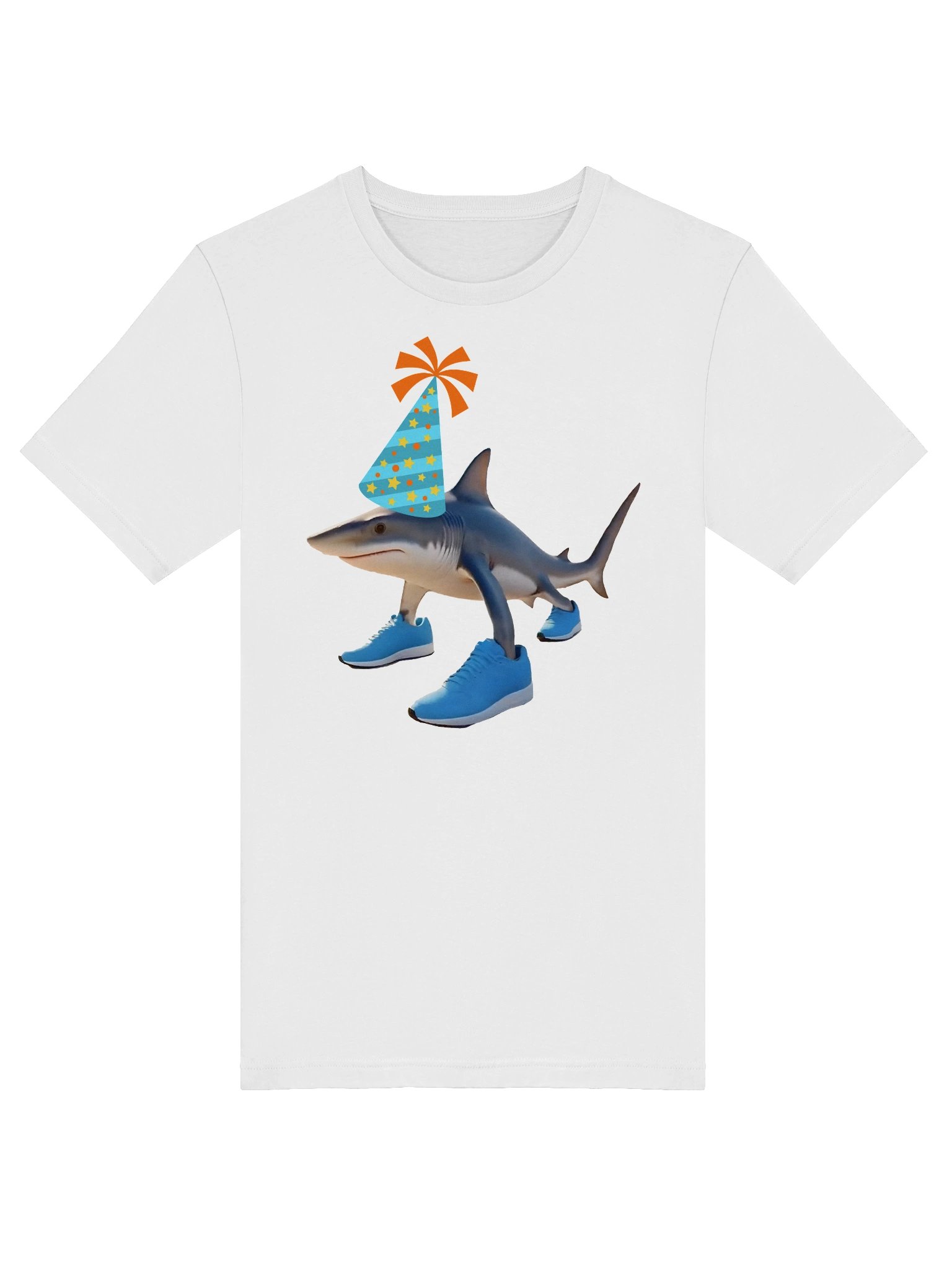 Tralalero Tralala Shark Birthday Hat T-Shirt product image (3)