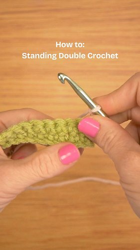 A very useful stitch!! Standing stitches are a handy and clean way to join new yarns on your crochet project. Standing Double...