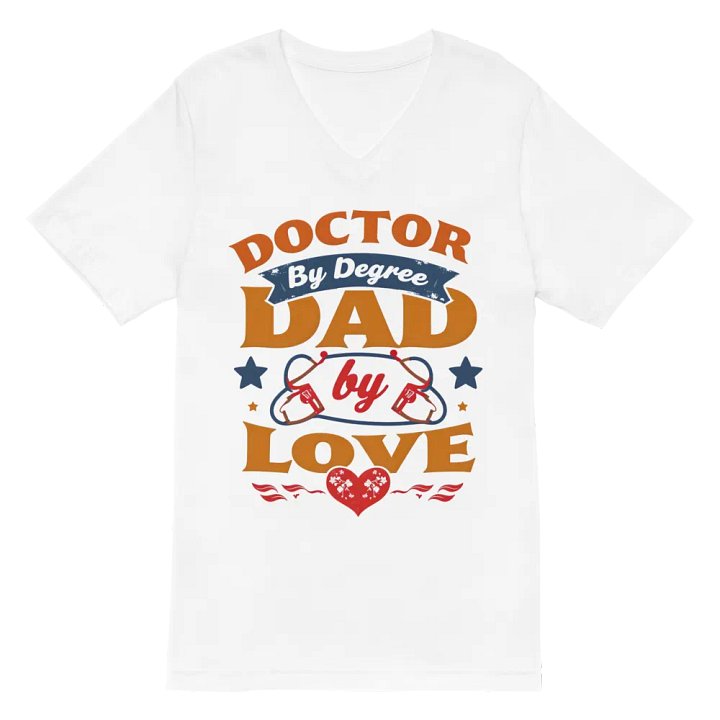 Doctor by Degree, Dad by Love V-Neck Tee product image (6)