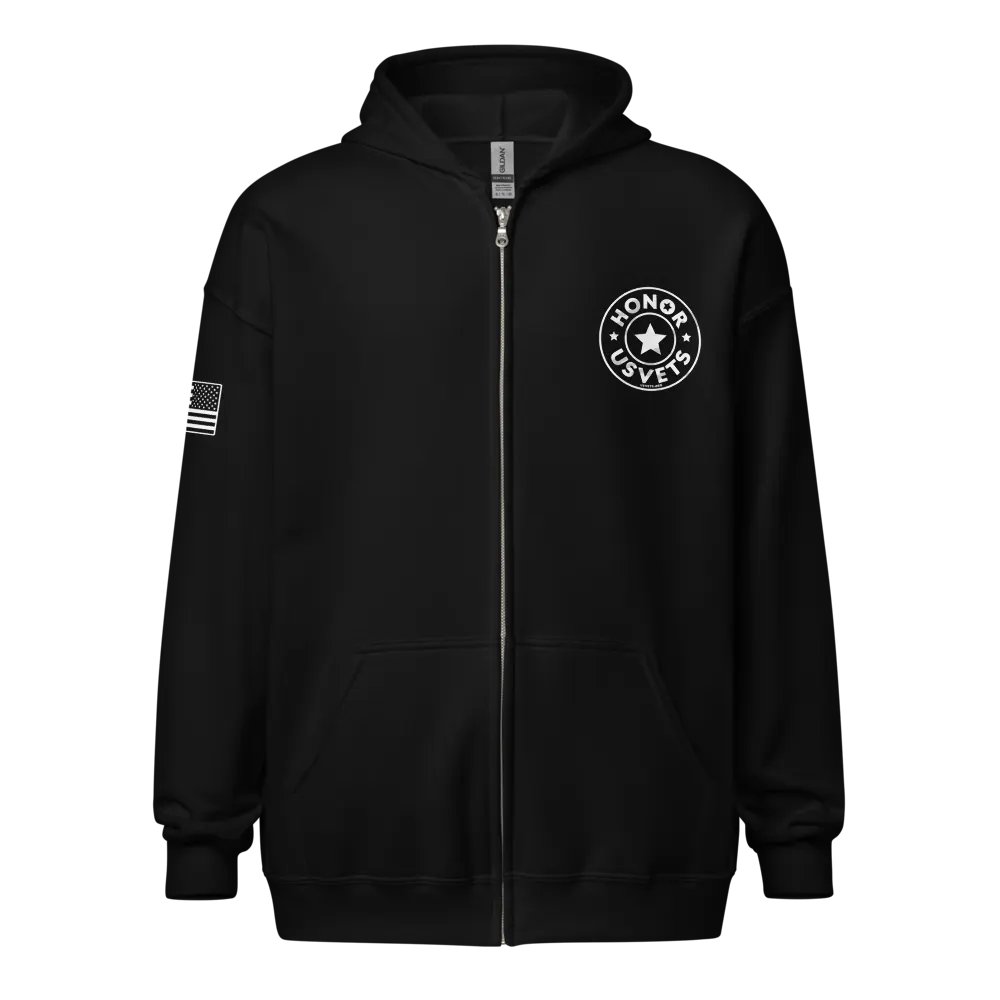 HONORUSVETS - STAR ZIP HOODIE product image (1)