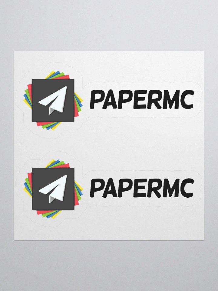 PaperMC Wordmark Stickers product image (1)