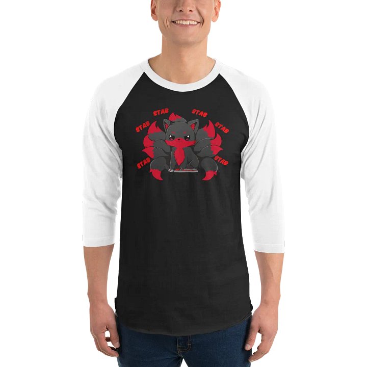 Nightblade Fox 3/4 Sleeve Raglan Shirt product image (1)