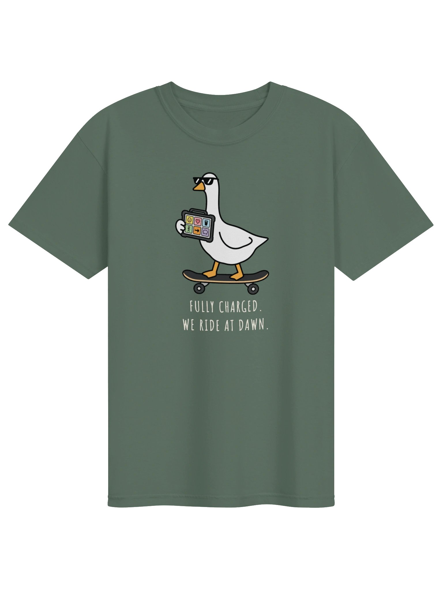 Fully Charged - Skateboard - Adult Unisex Tee product image (1)