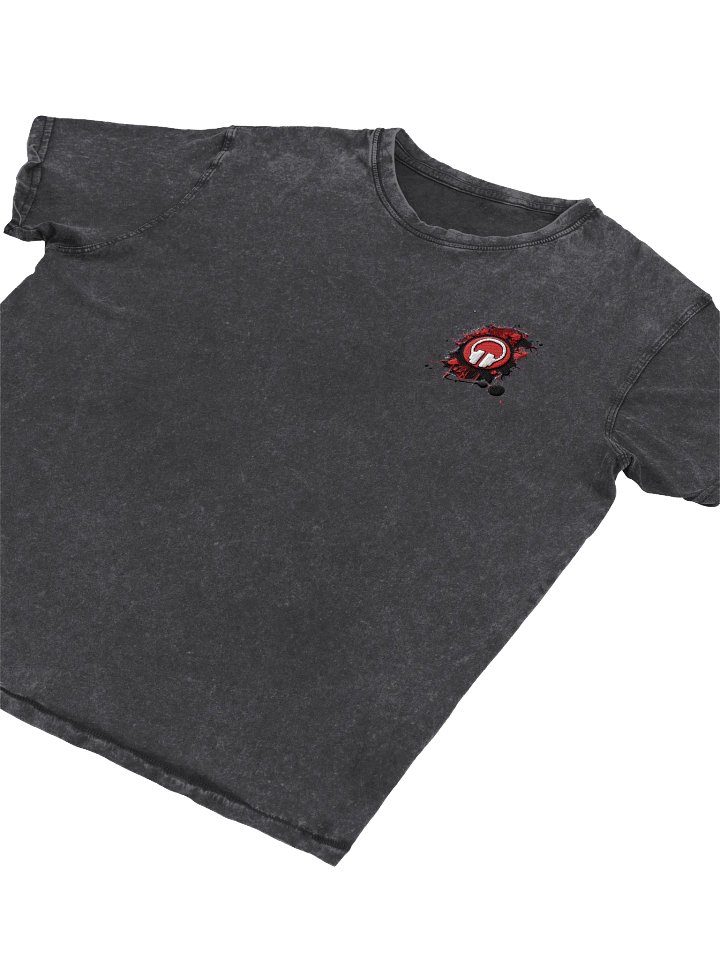 Paint Splat Headphones Embroidered Husky Denim T-Shirt product image (5)