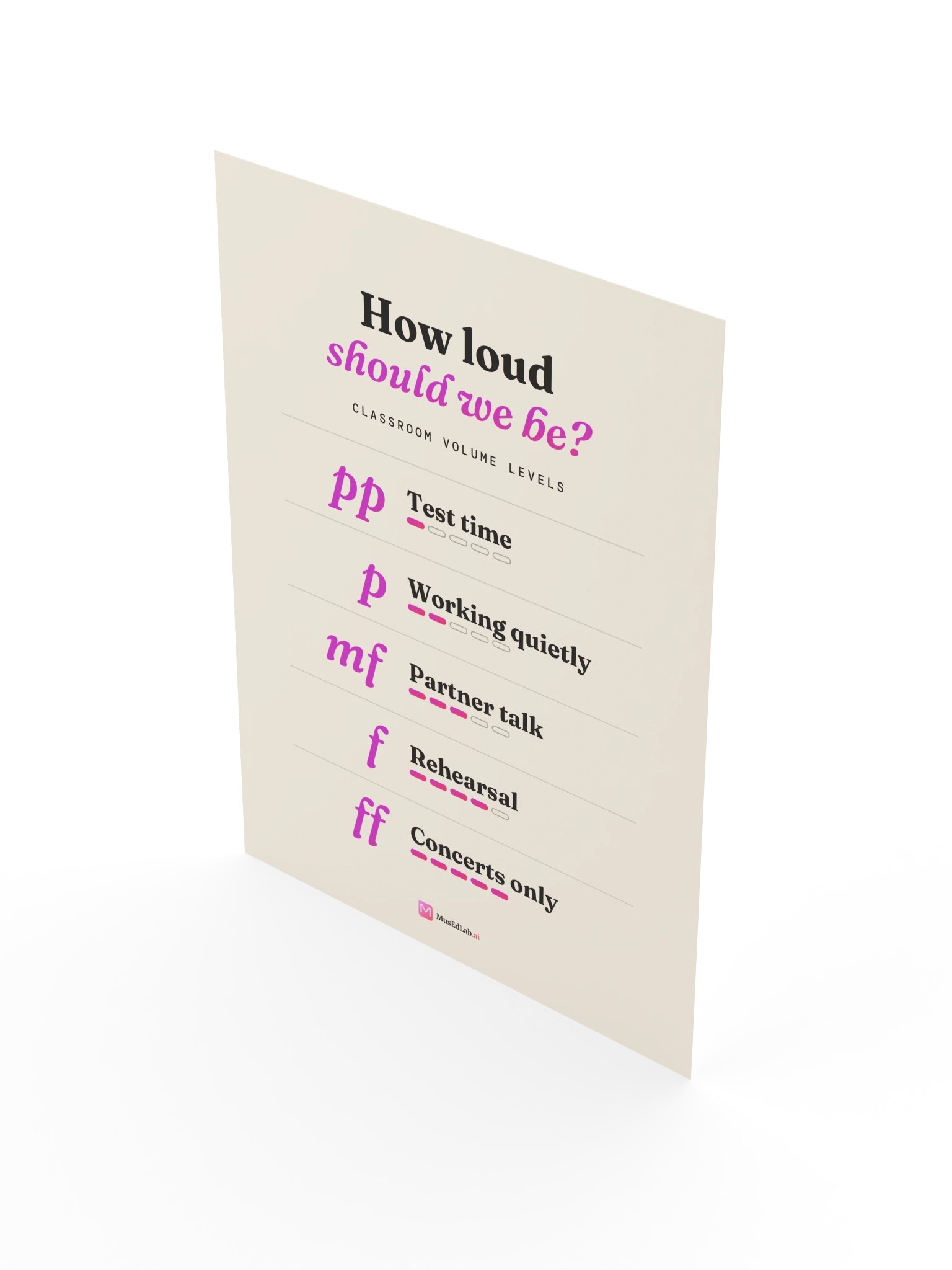 Classroom Volume Levels Poster product image (7)