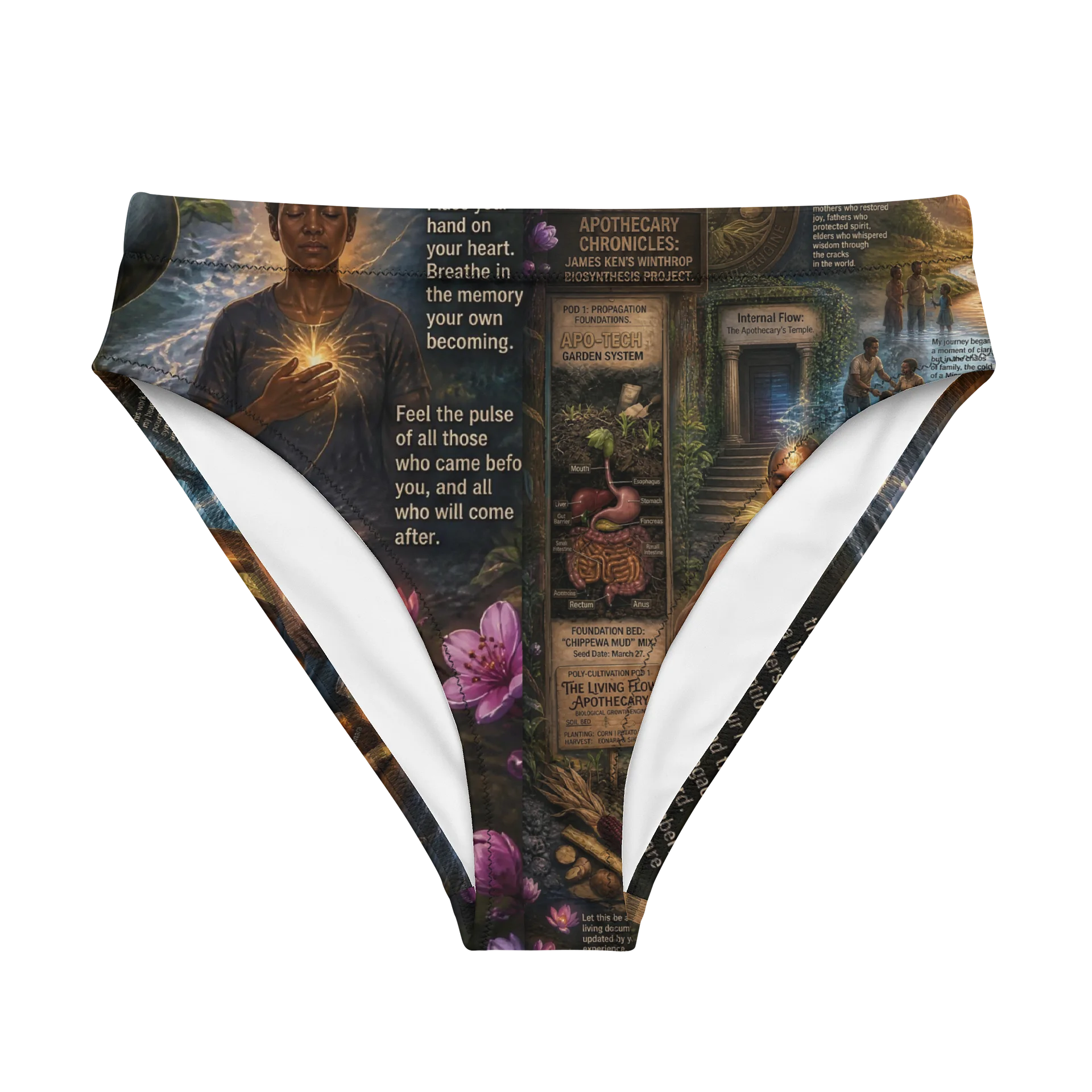 The Living Flow Apothecary High-Waisted Bikini Bottoms product image (1)