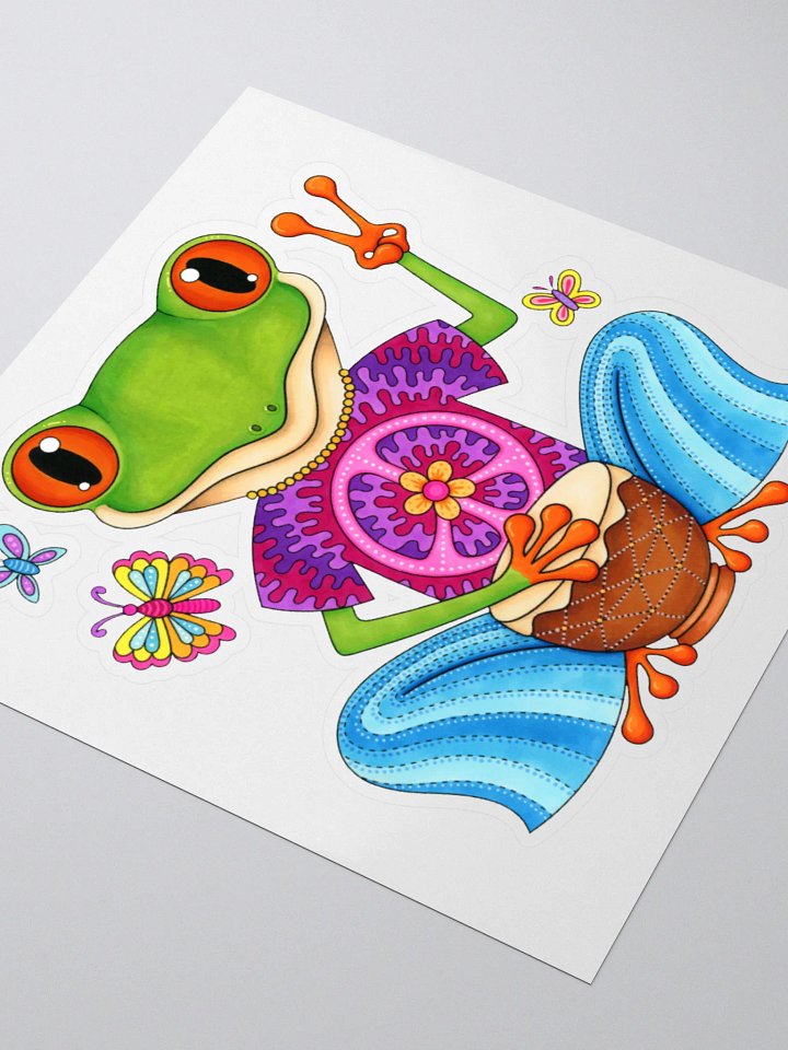 Peace Frog Sticker product image (2)