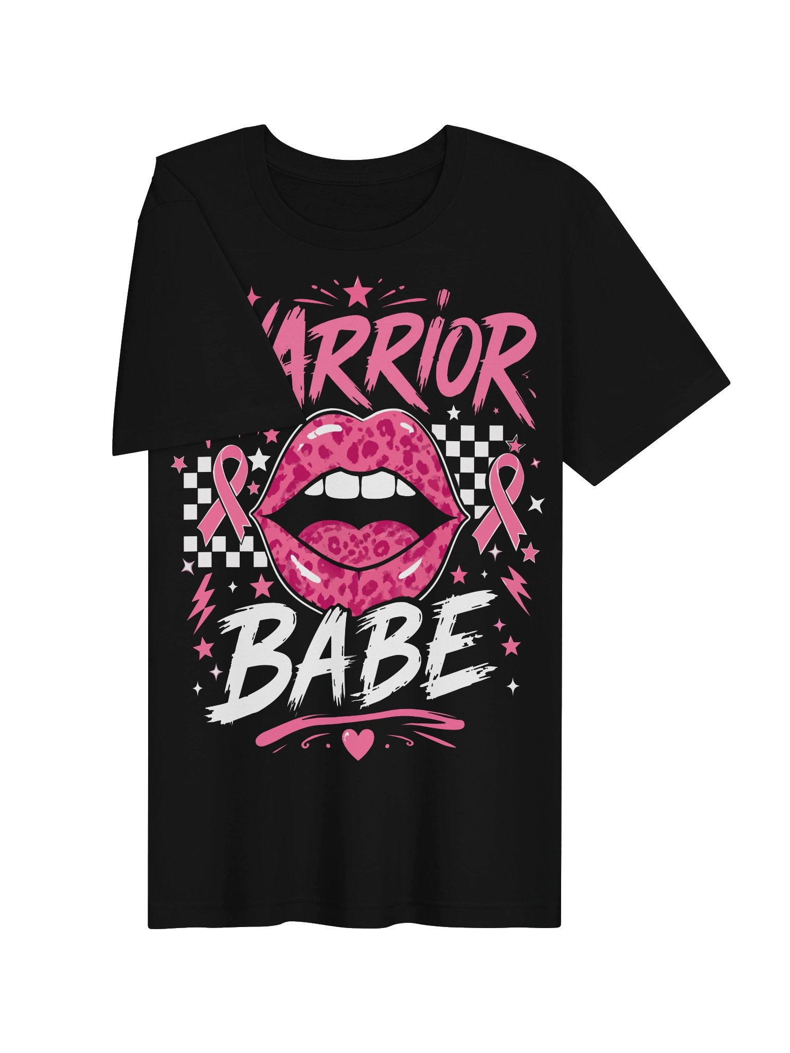 Warrior Babe Pink Ribbon Glam Tee product image (26)