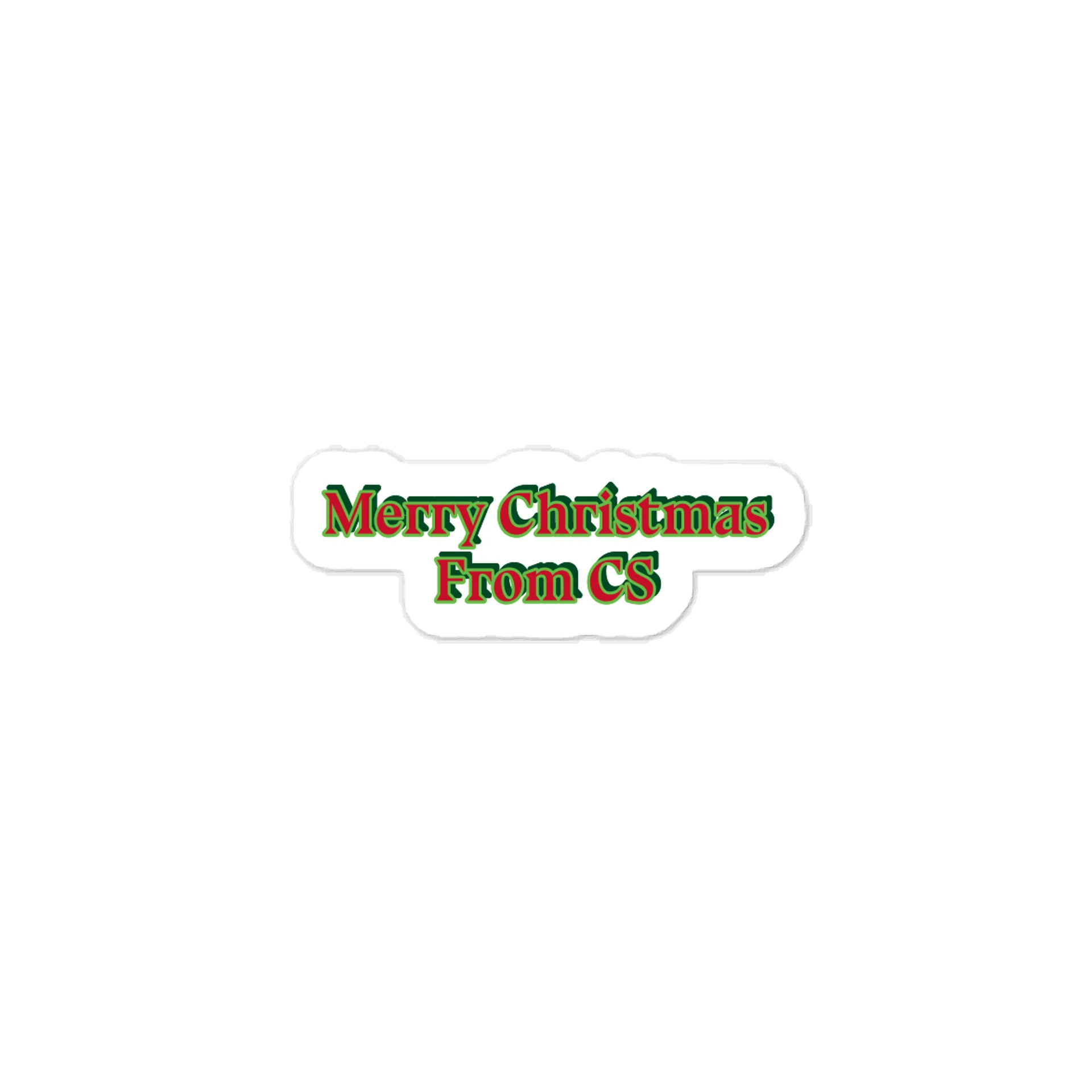 Merry Christmas From CS. Sticker product image (1)