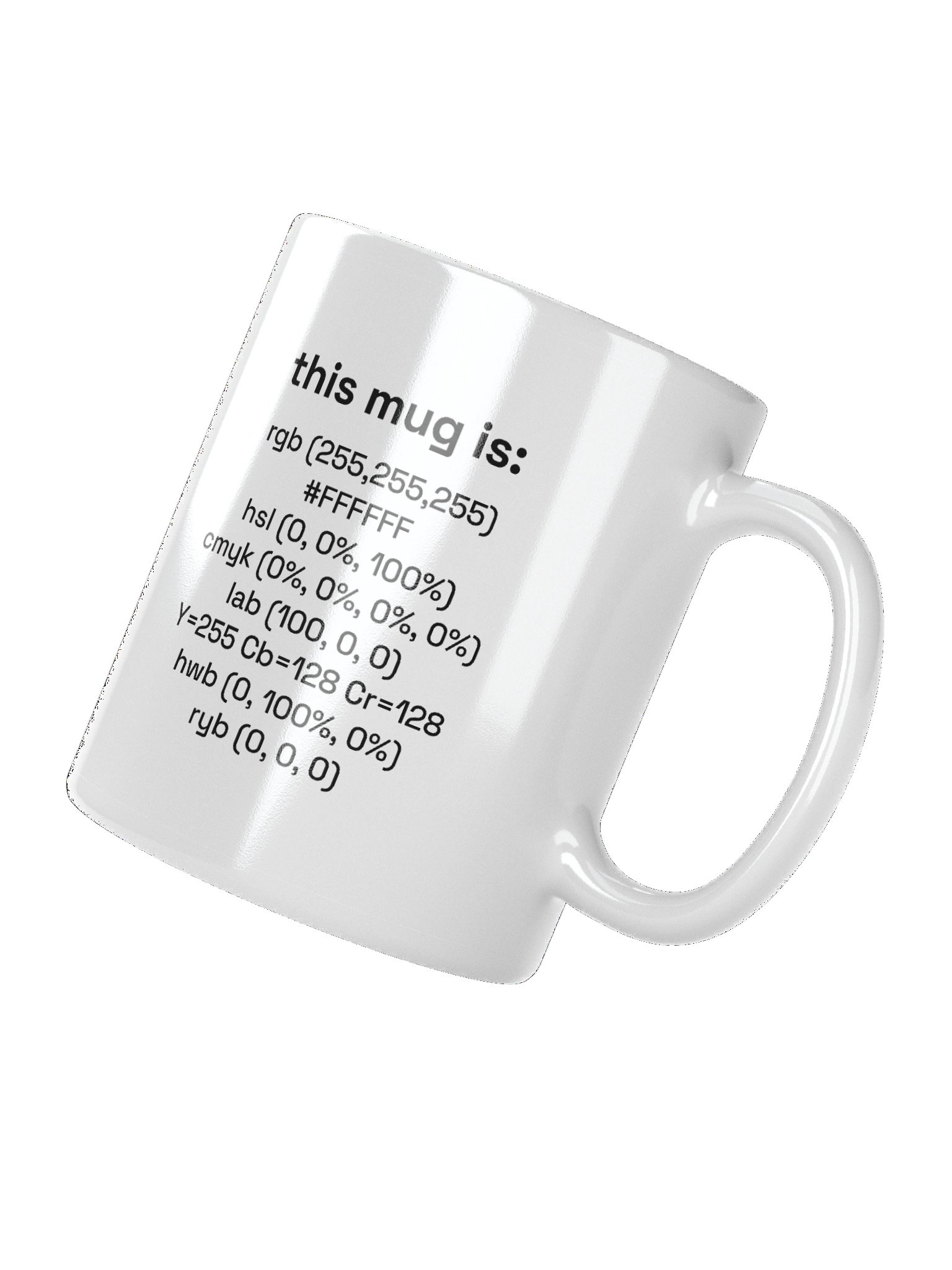 #FFFFFF Mug product image (4)