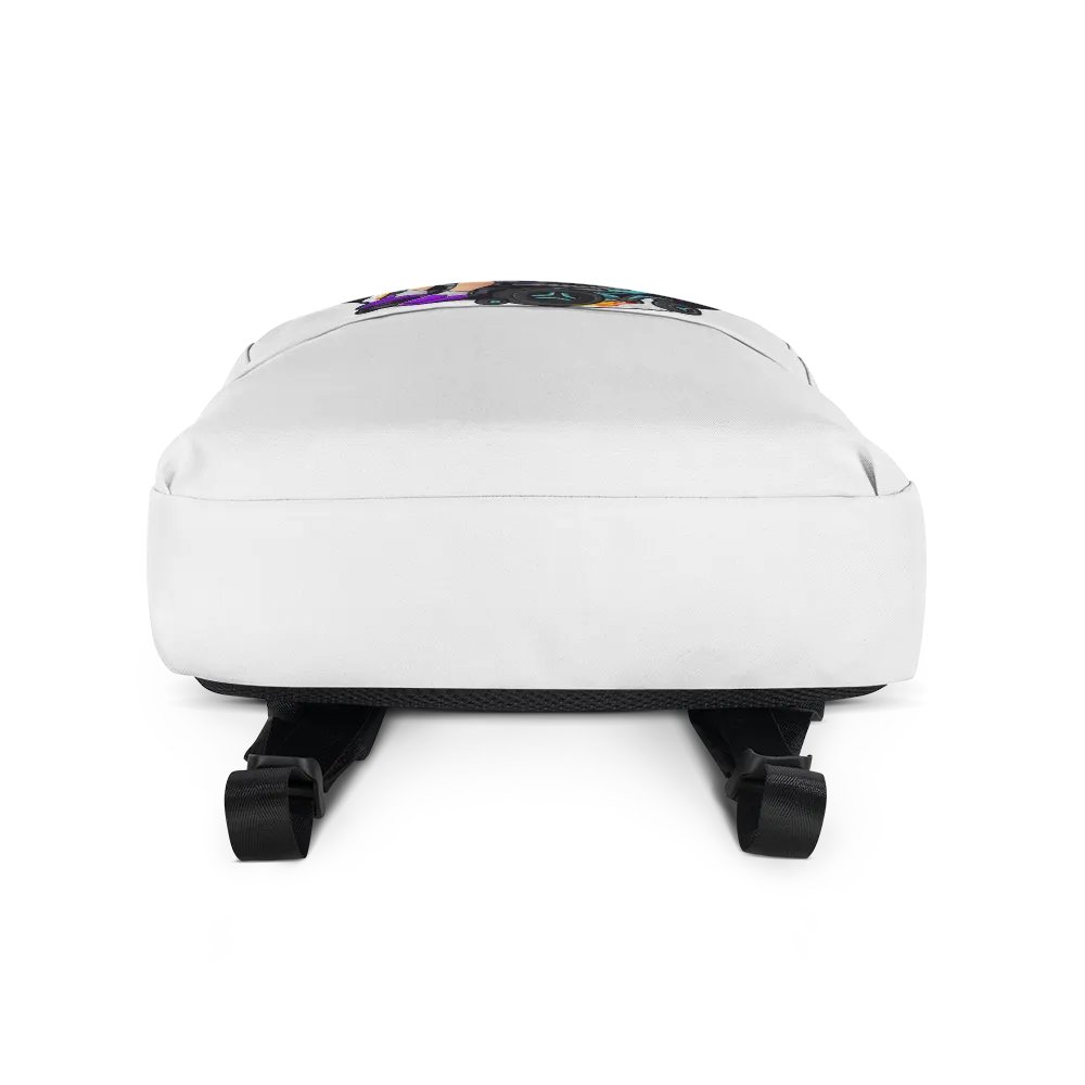 White Backpack with QUADimus Prime logo product image (3)
