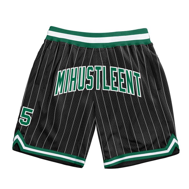 MIHUSTLEENT Pinstriped Athletic Shorts product image (1)