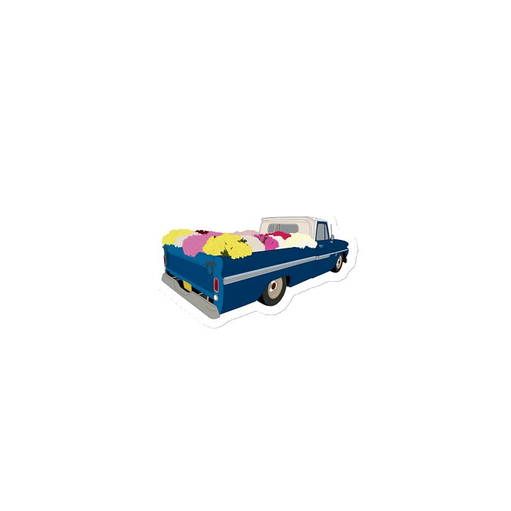 Floral Pickup Truck Magnet product image (1)