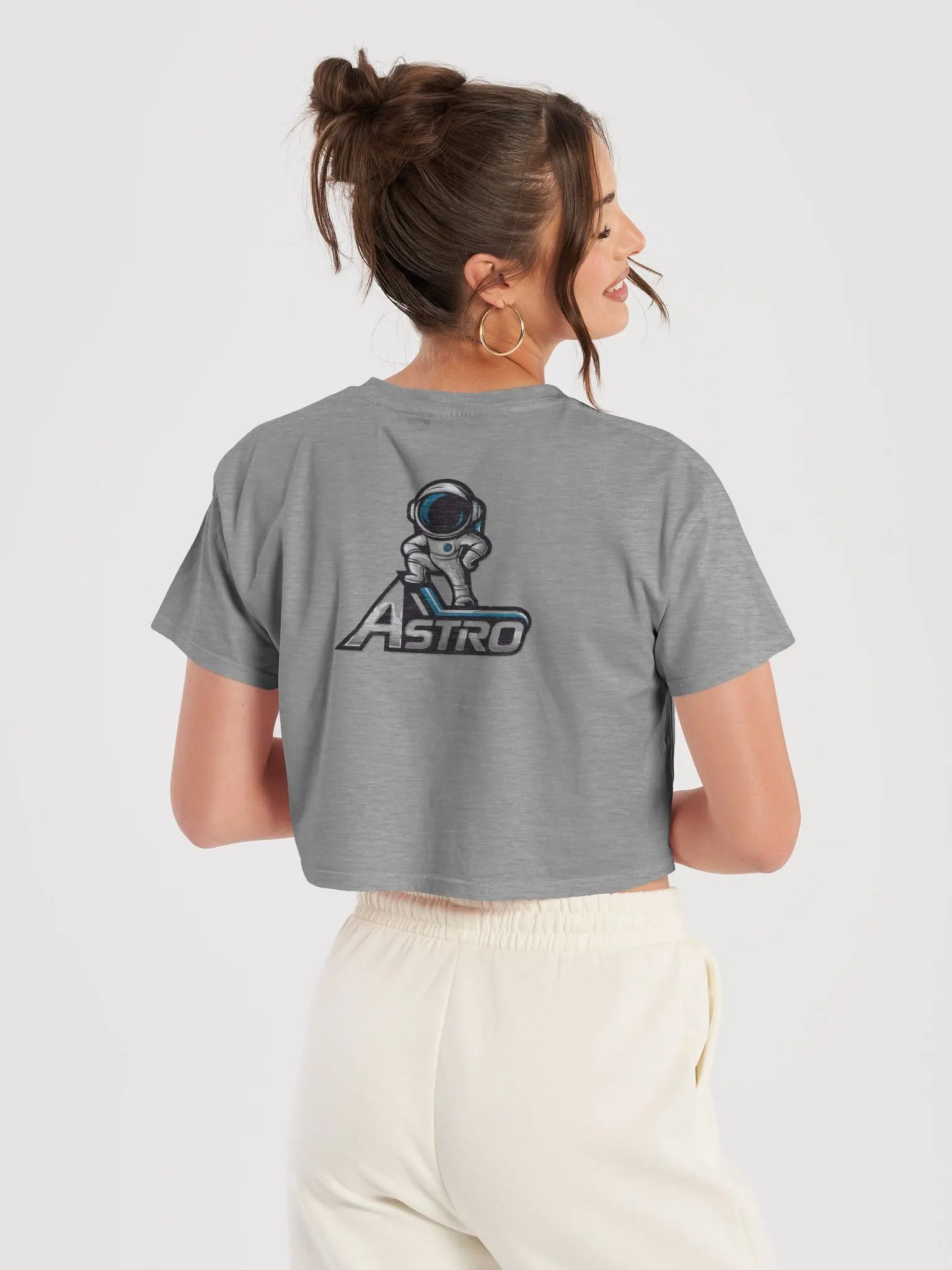 Astro Women's Premium Crop Top with Astronaut Design product image (1)