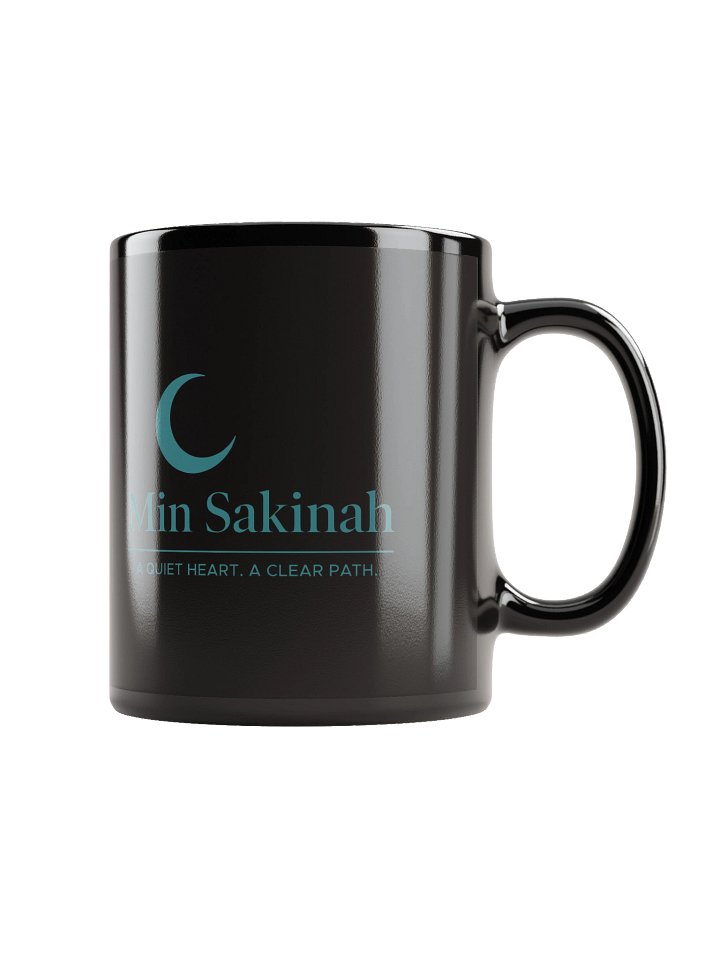 Min Sakinah Vision Mug - Dark Teal on Black product image (1)