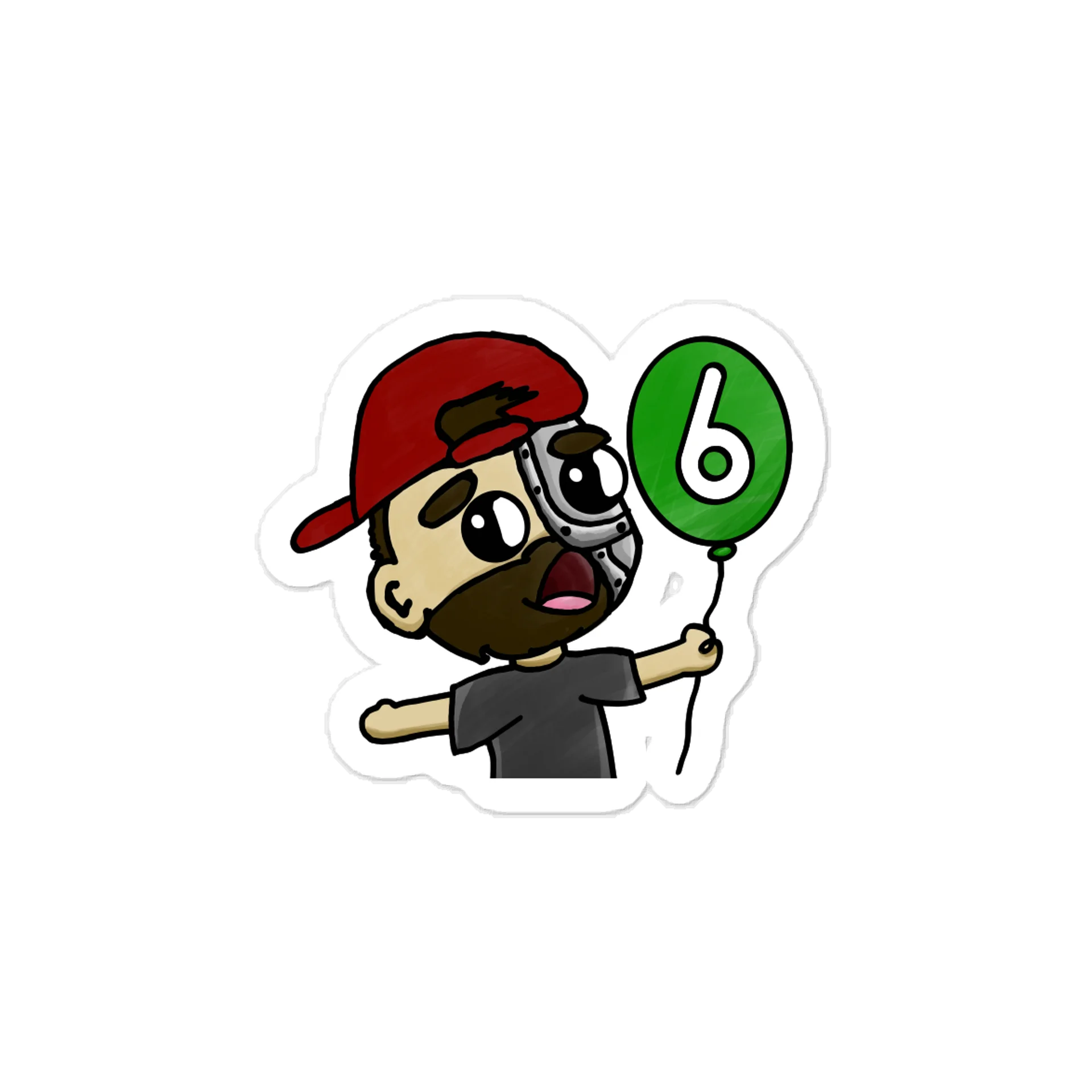 Six Year Celebration Sticker product image (1)