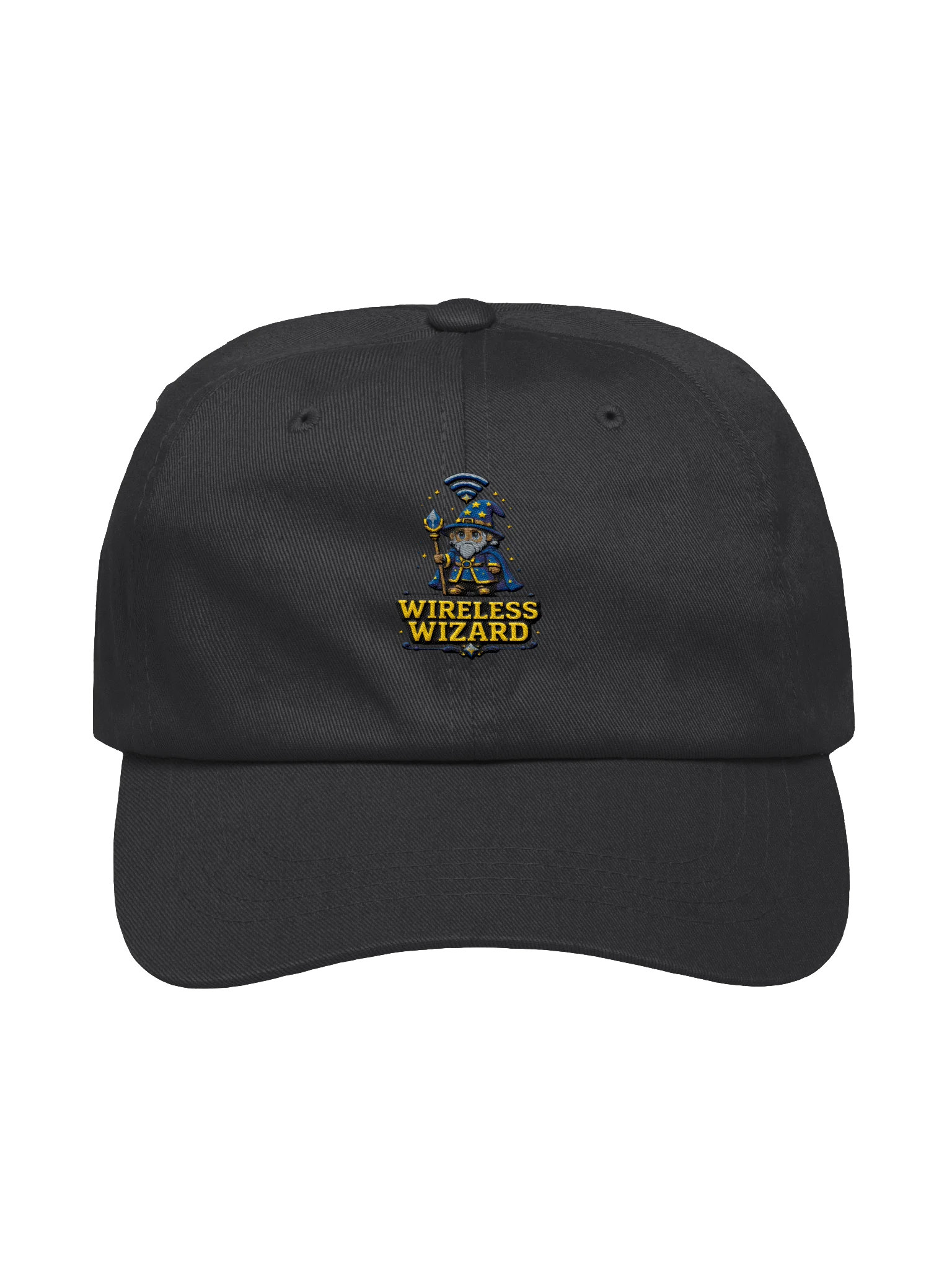 Wireless Wizard Pixel Logo Dad Hat product image (1)