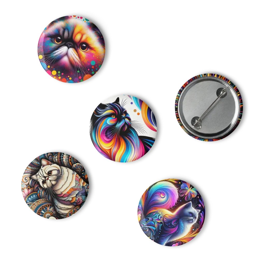 Set of Pin Buttons: Exotic Shorthair product image (6)